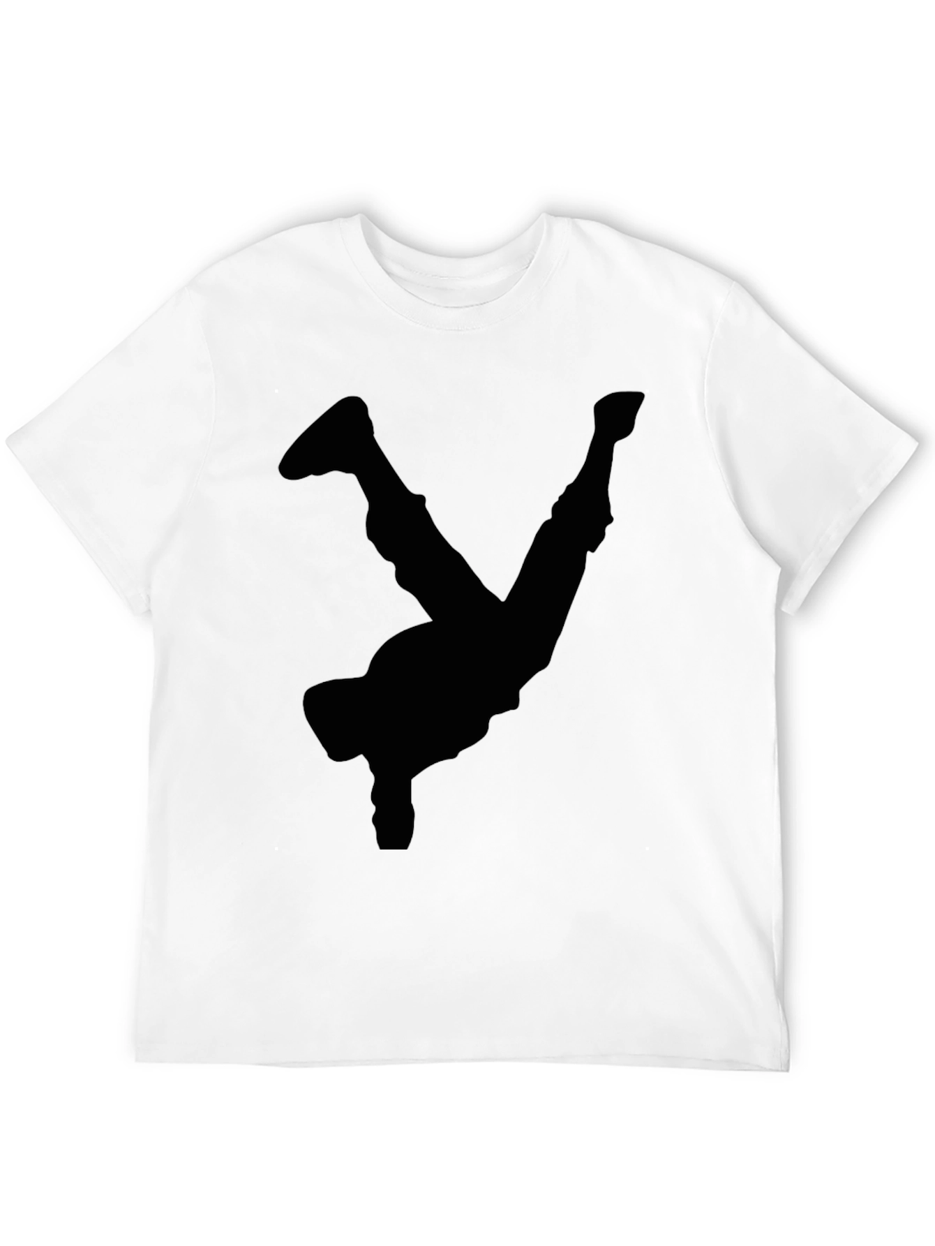 Black Breakdancer Silhouette T-Shirt