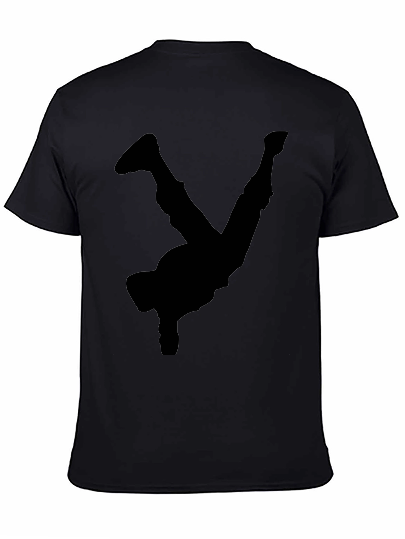 Black Breakdancer Silhouette T-Shirt