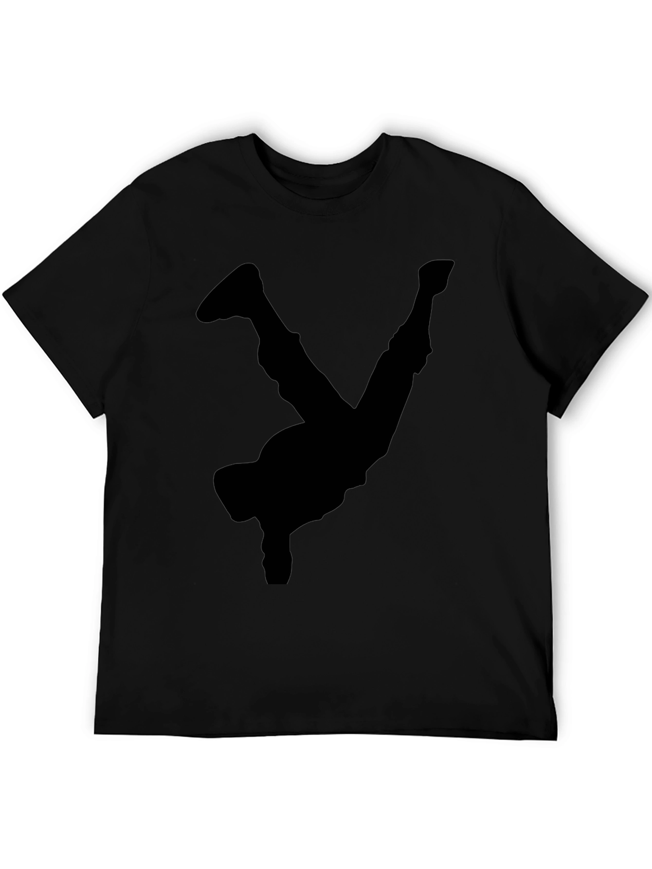 Black Breakdancer Silhouette T-Shirt