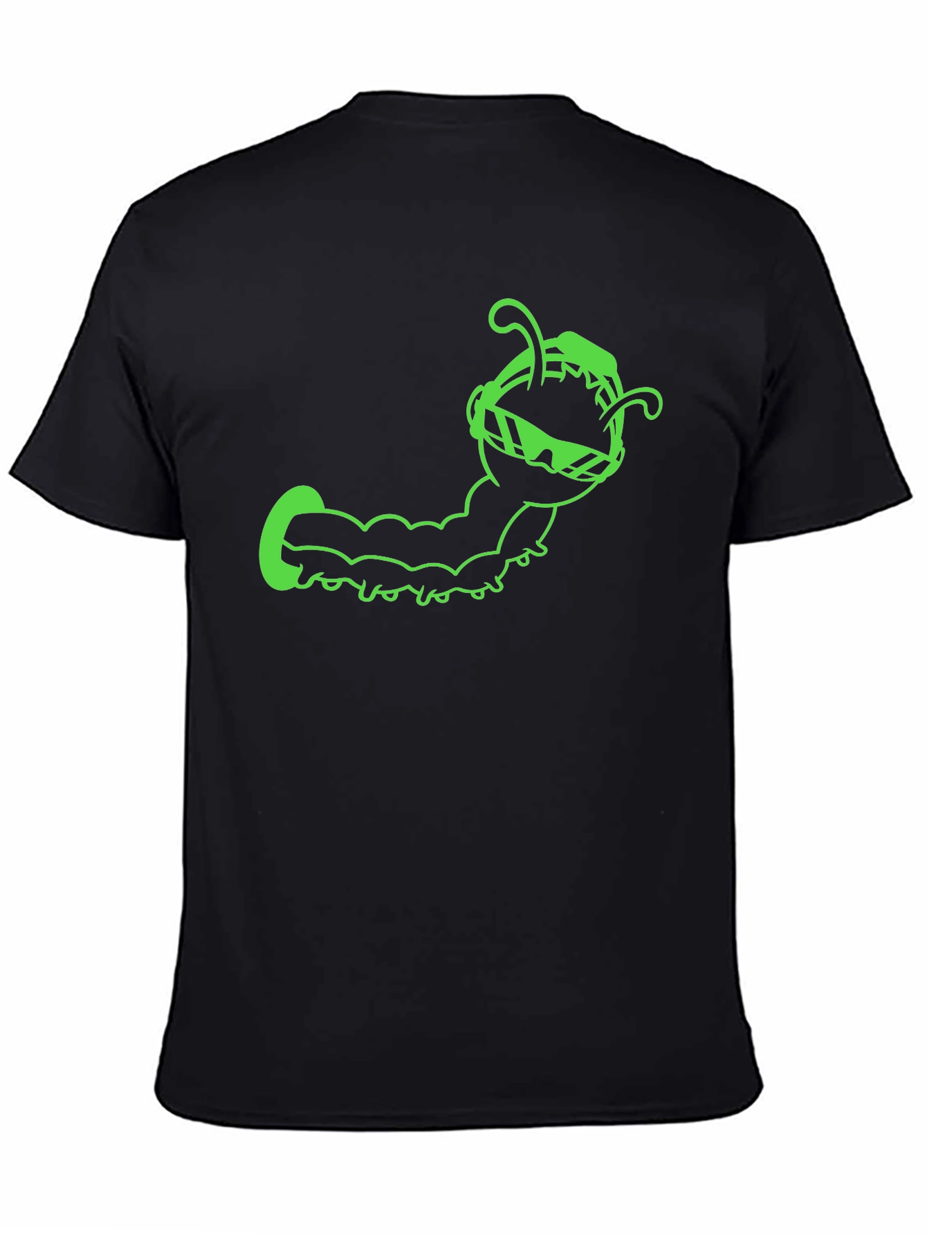 Cool Caterpillar Graphic Tee - Black