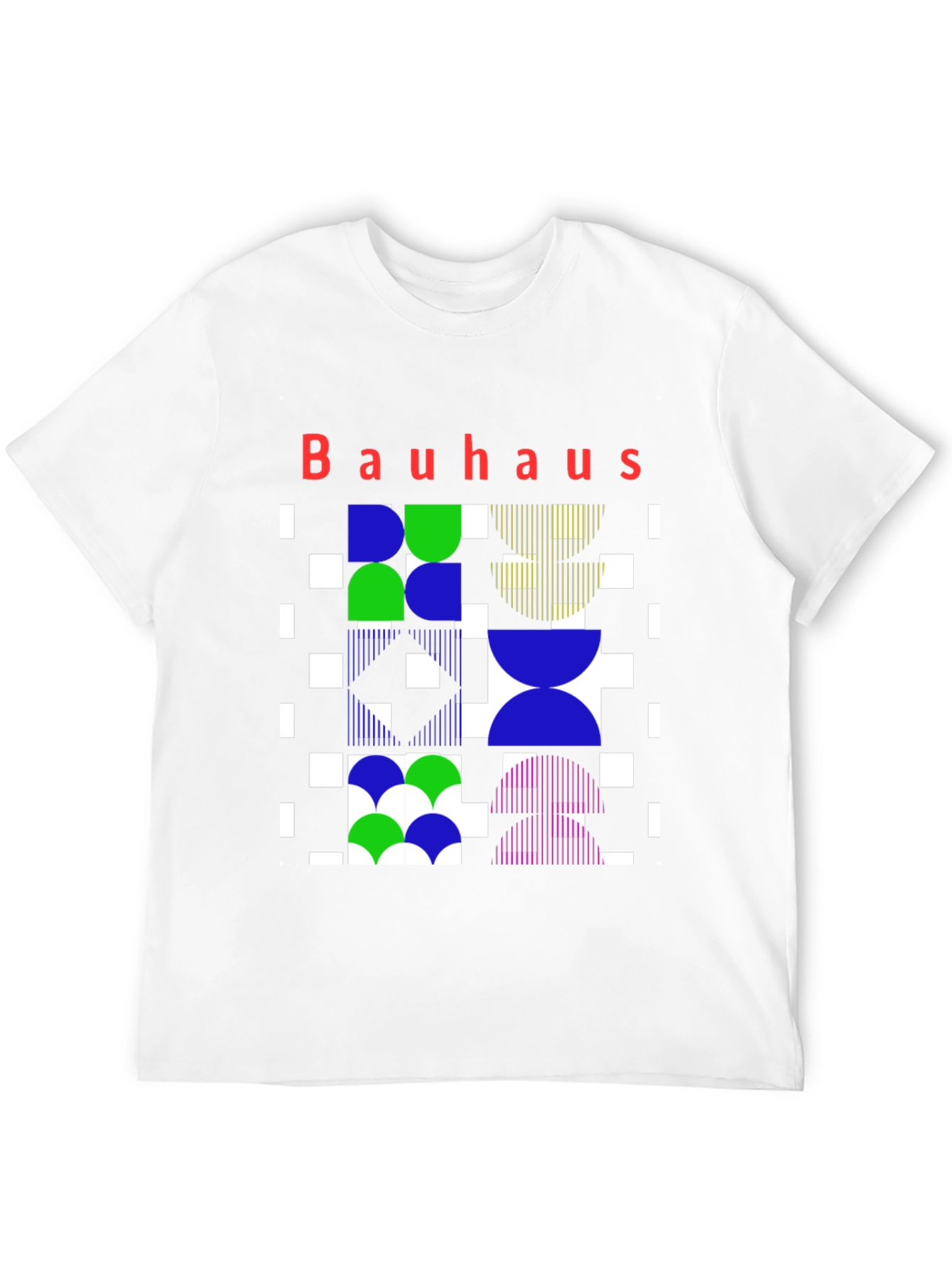 Bauhaus Geometric Print Graphic Tee