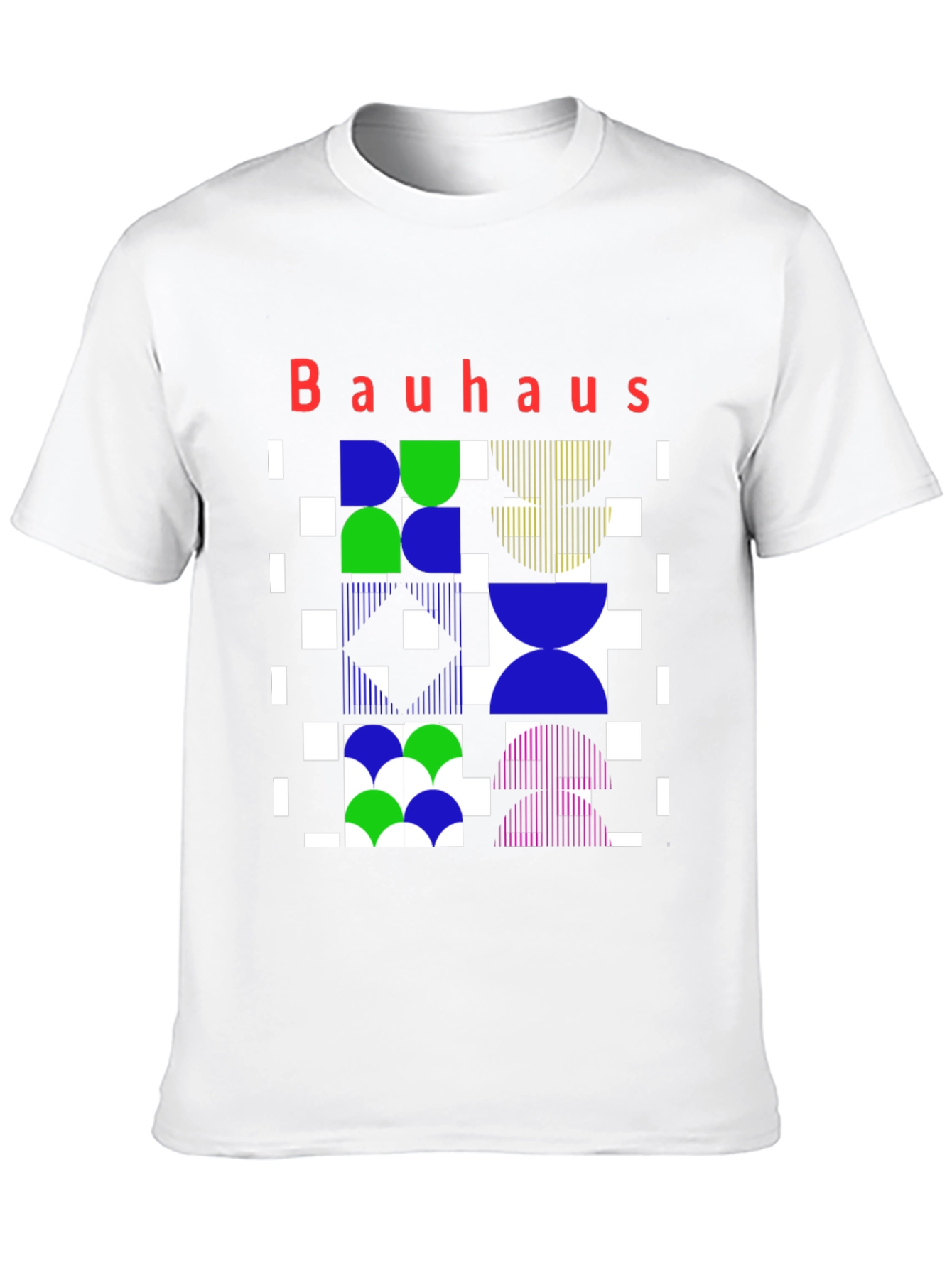 Bauhaus Geometric Print Graphic Tee