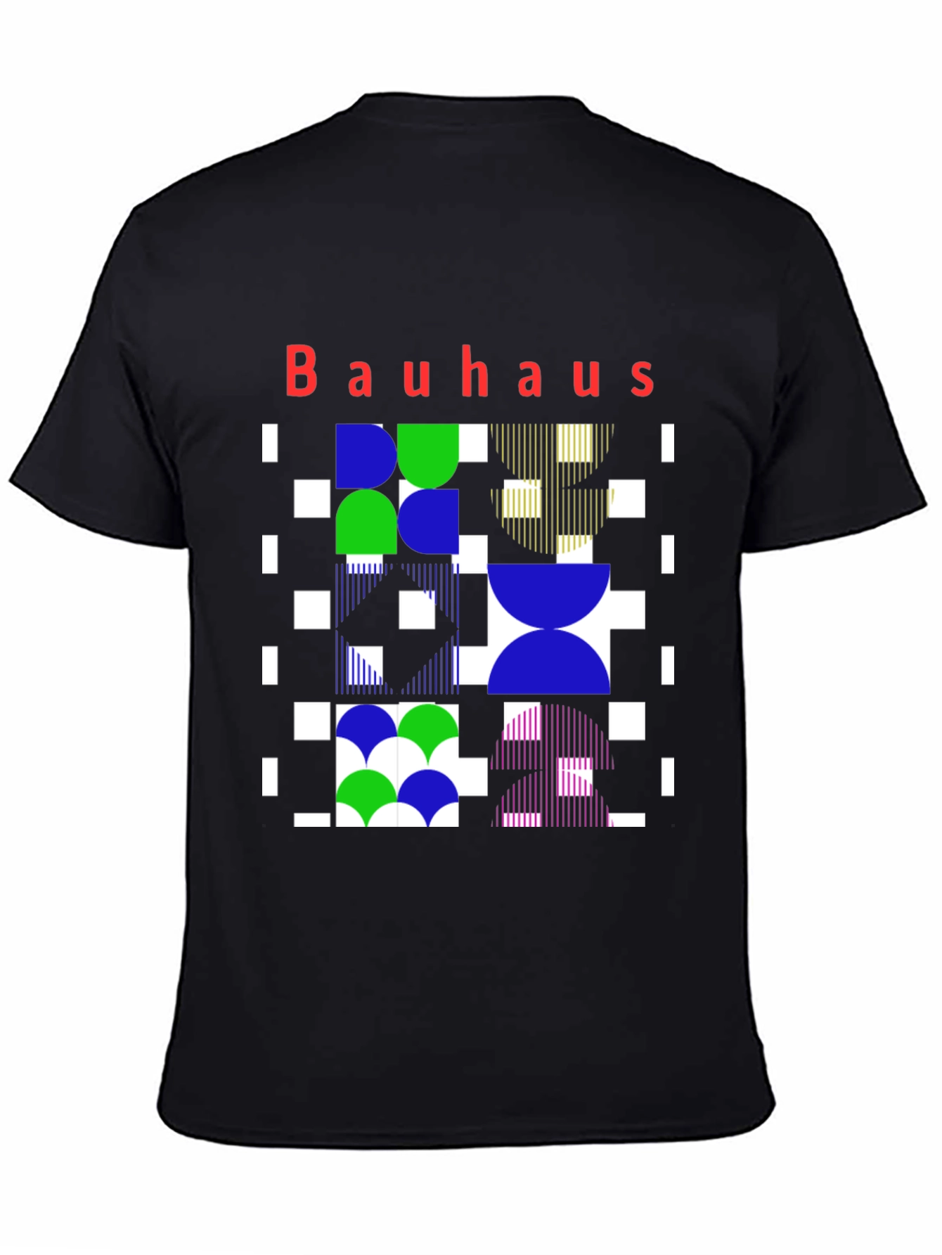 Bauhaus Geometric Print Graphic Tee