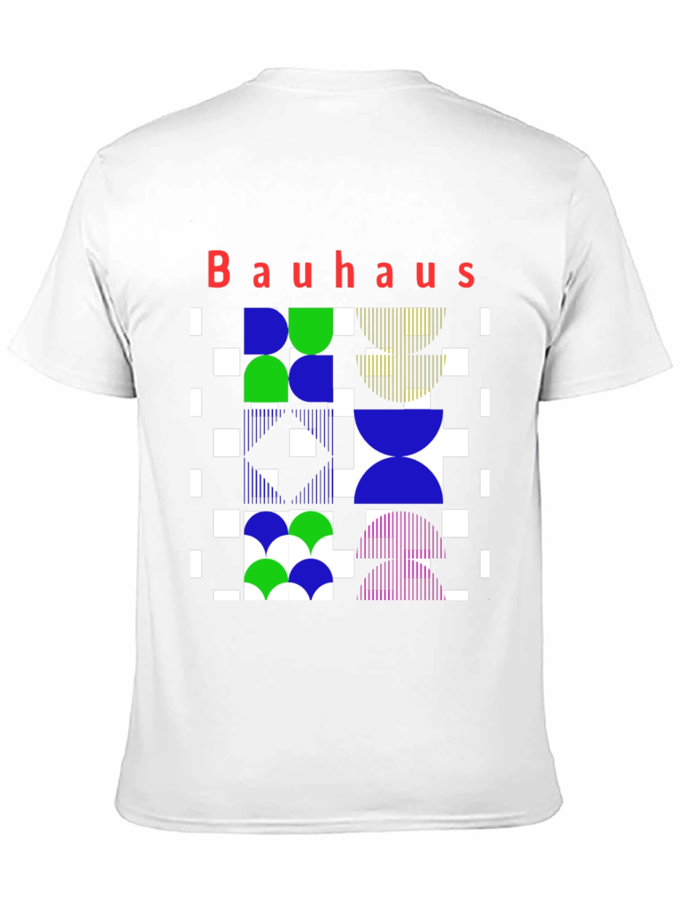 Bauhaus Geometric Print Graphic Tee
