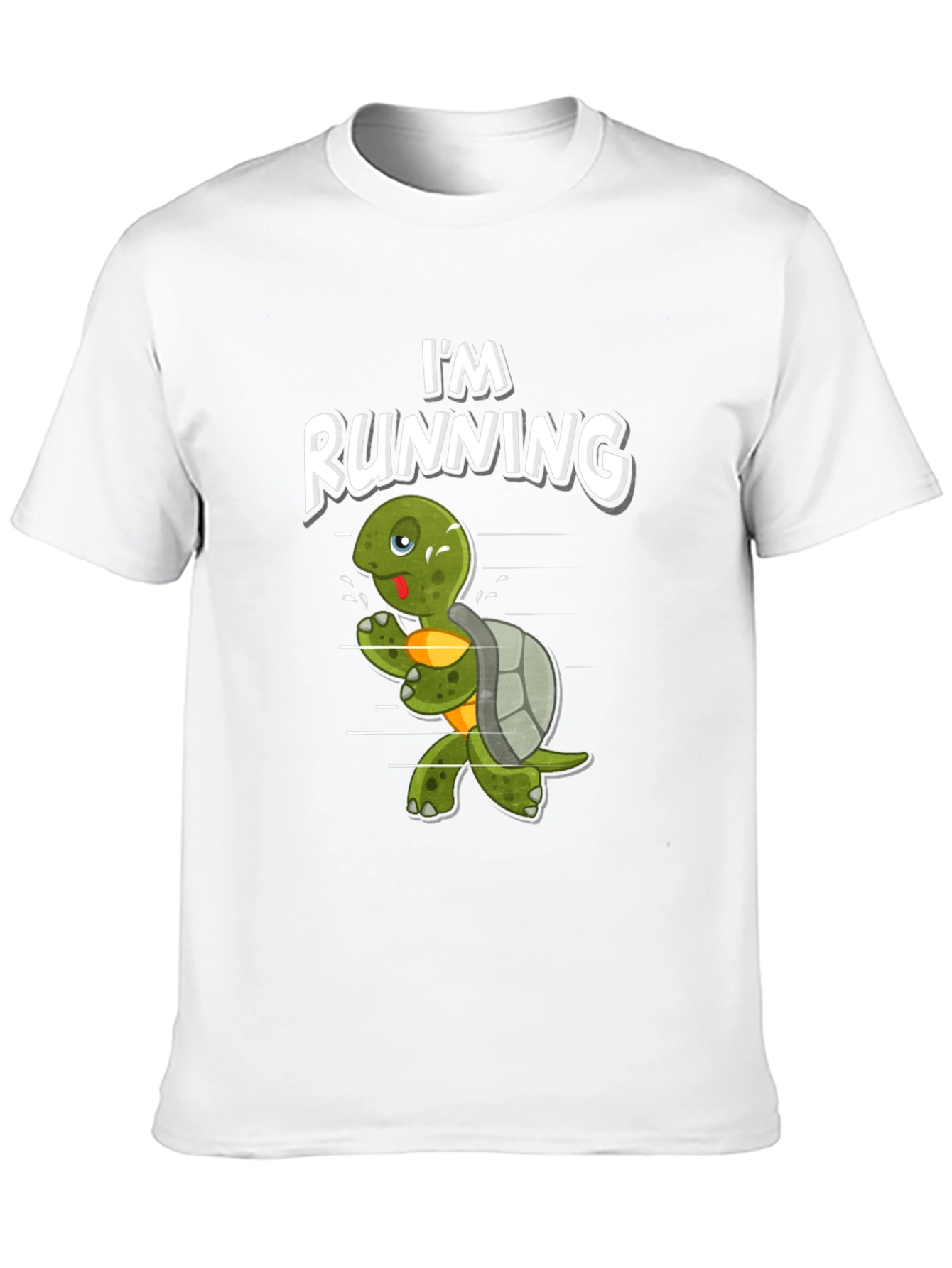 Running Turtle Graphic Tee - Fun Novelty Shirt