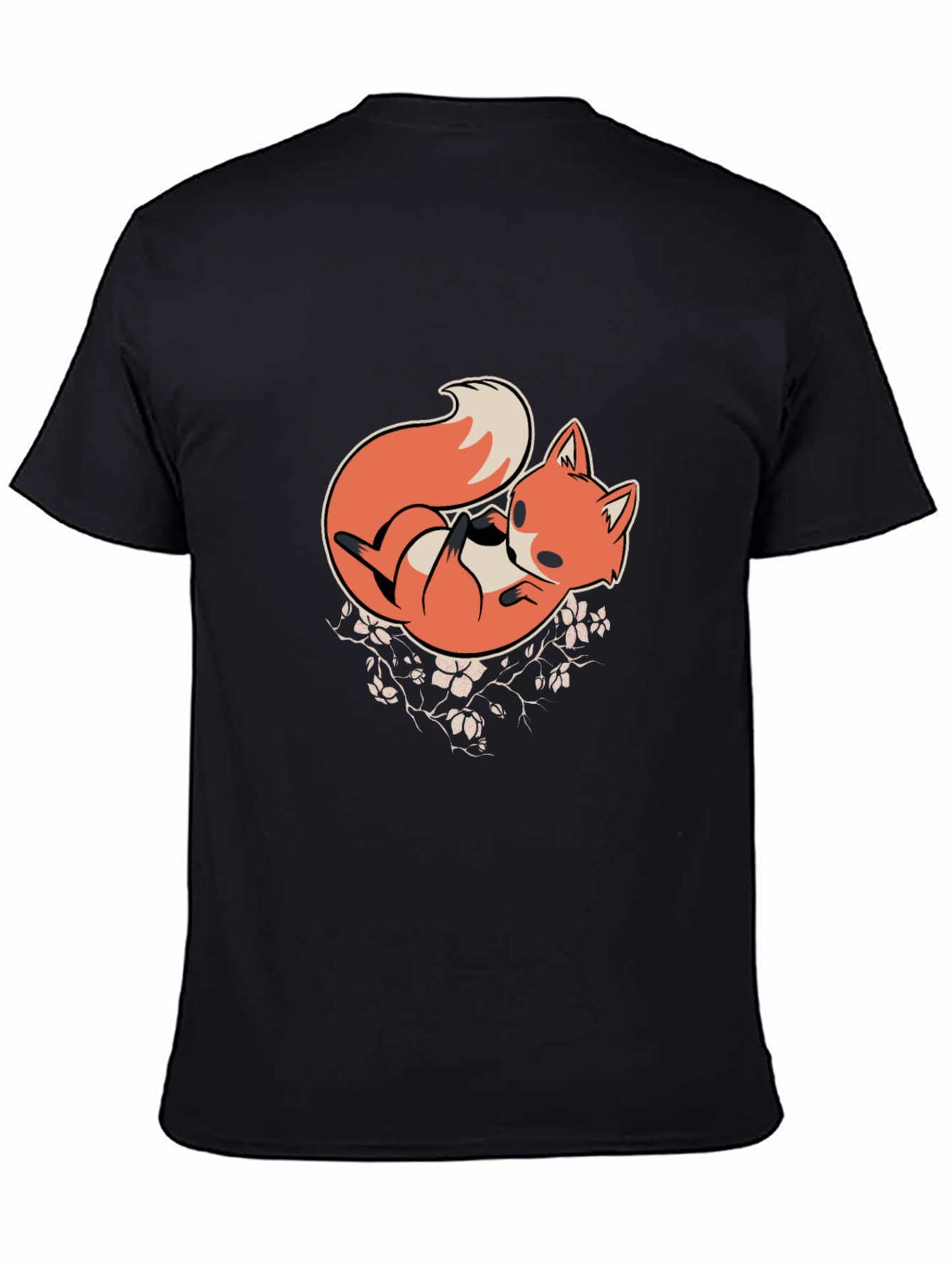 Fox Graphic Black T-Shirt - Casual Comfort