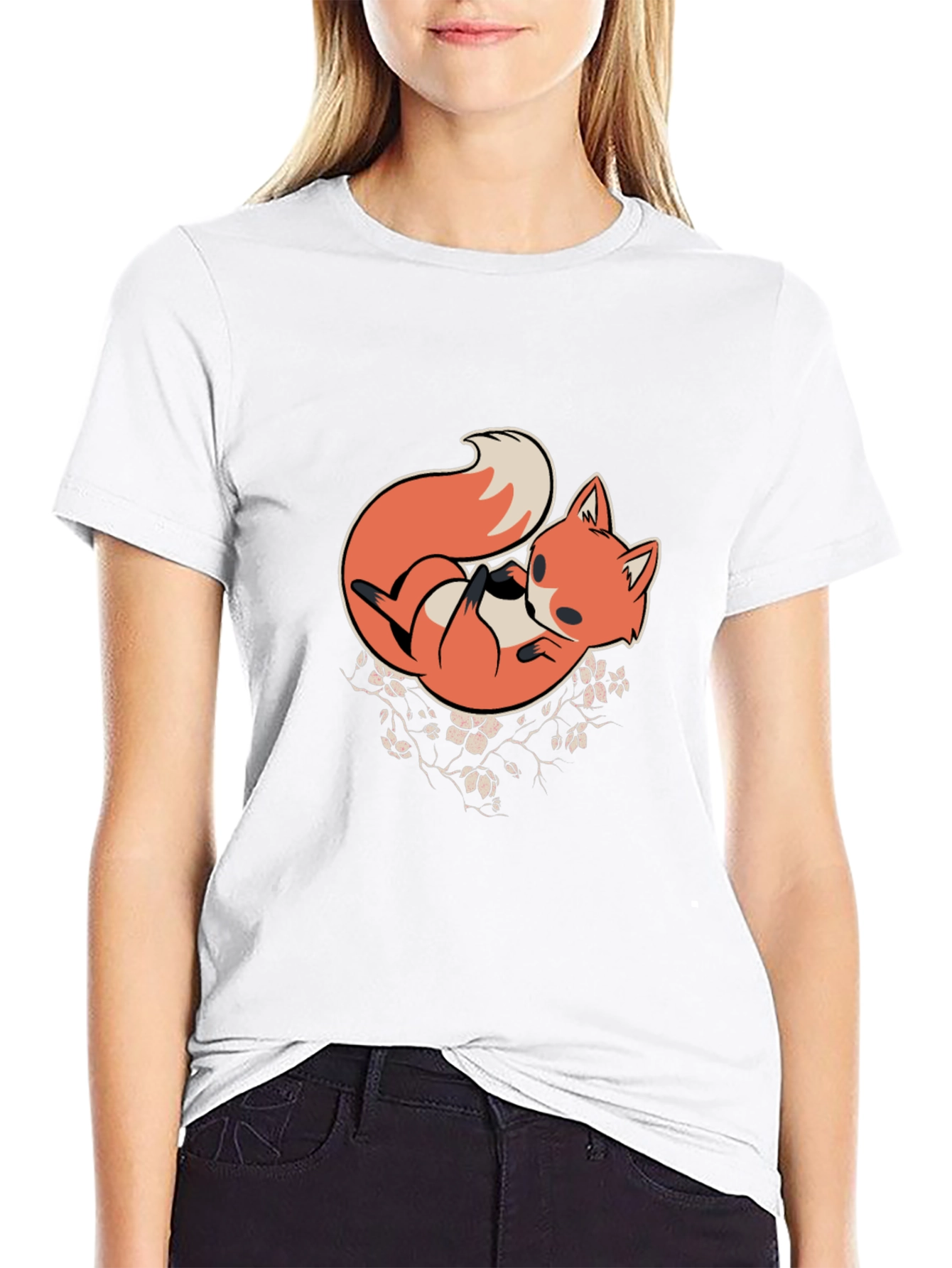 Fox Graphic Black T-Shirt - Casual Comfort