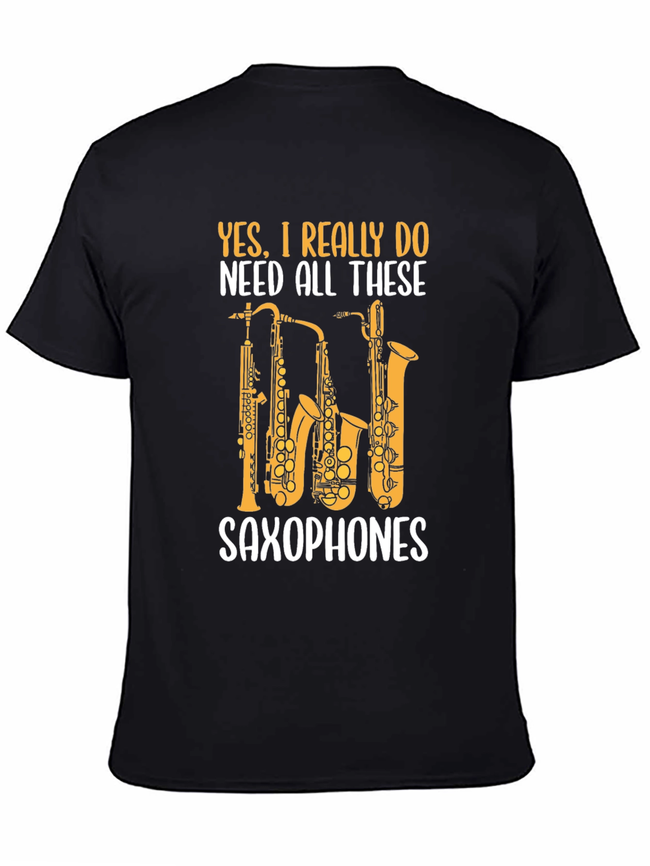 Saxophones Graphic T-Shirt Musician Band Tee