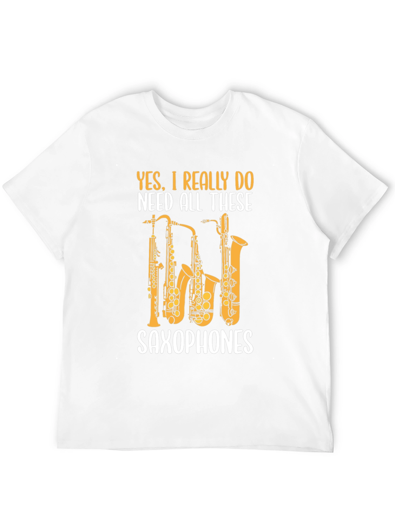 Saxophones Graphic T-Shirt Musician Band Tee