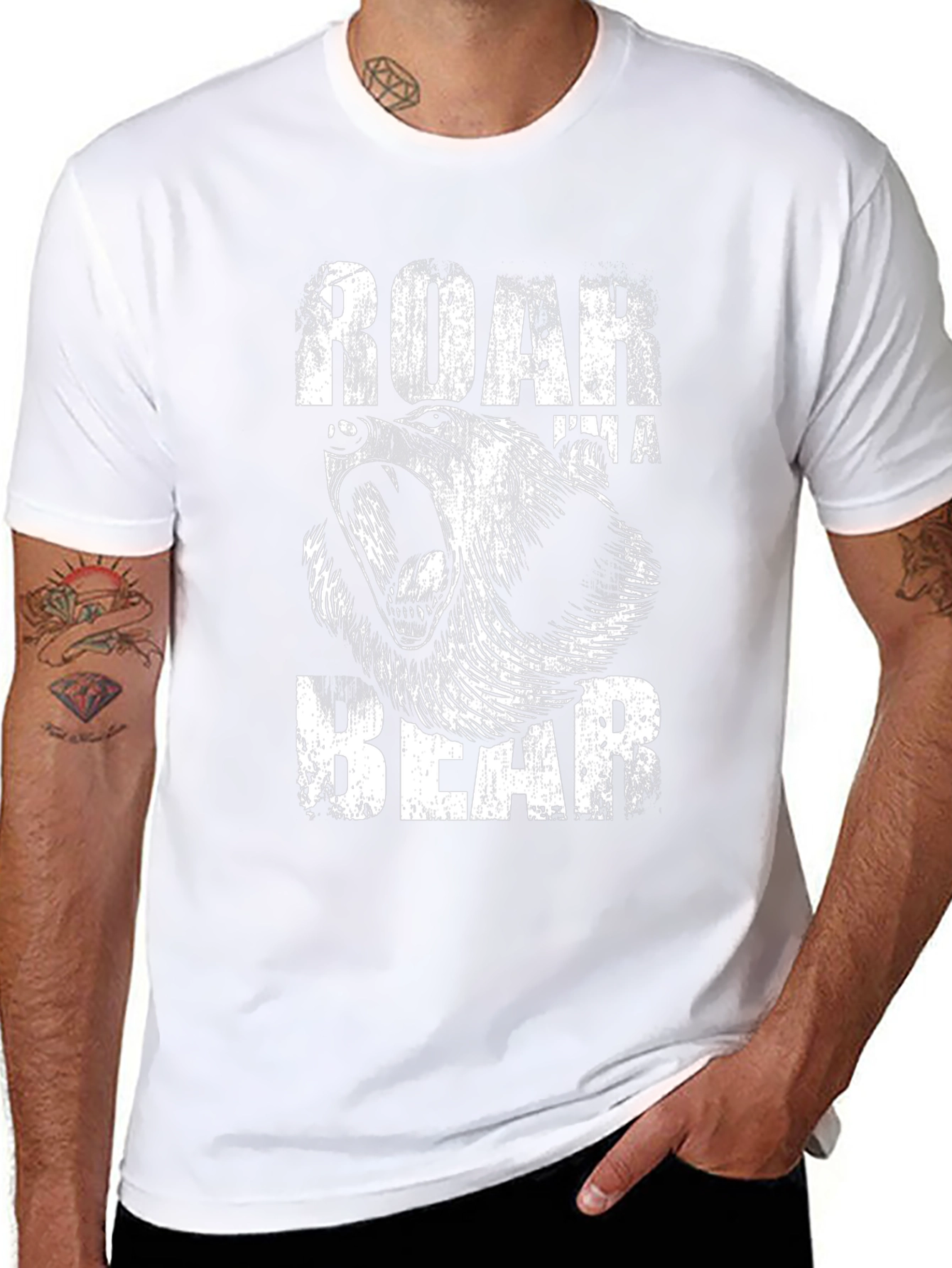 Roar Im a Bear Graphic T-Shirt