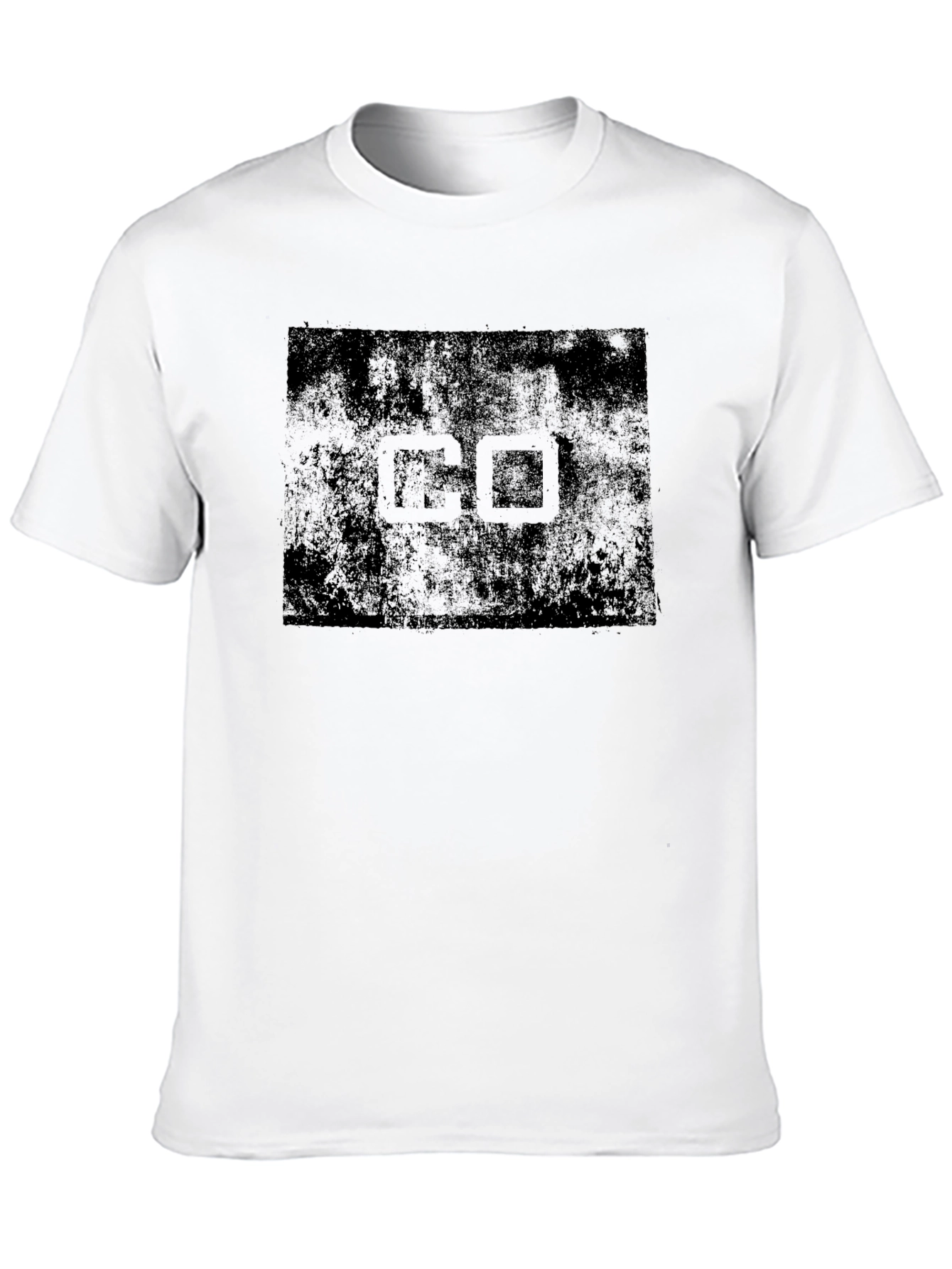 Distressed GO Graphic Tee - Black Cotton Blend