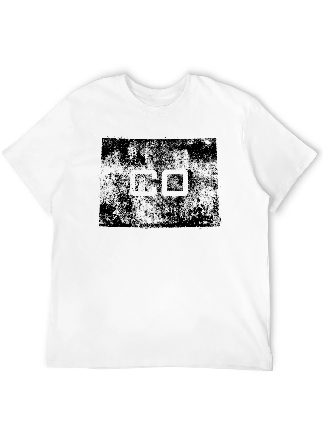 Distressed GO Graphic Tee - Black Cotton Blend