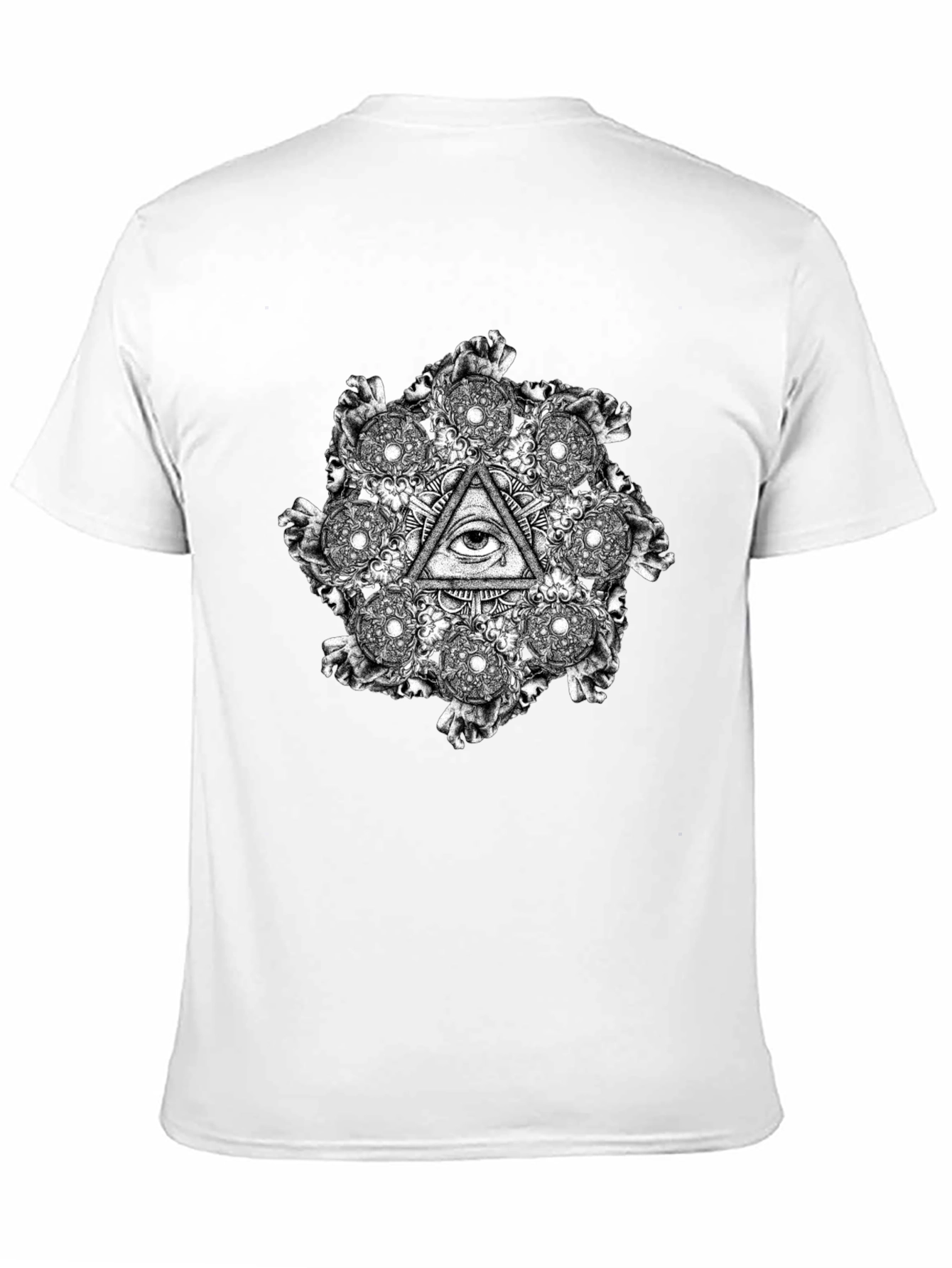 Illuminati Eye T-Shirt - Graphic Print Black Tee