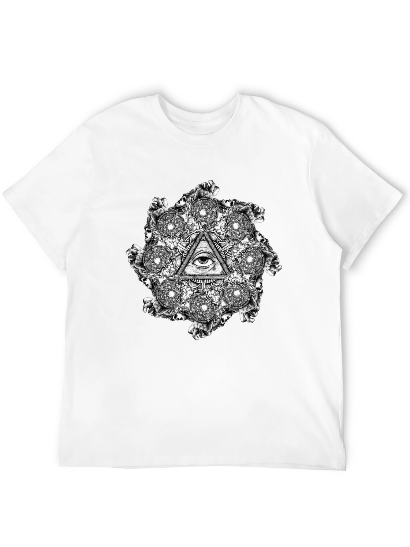Illuminati Eye T-Shirt - Graphic Print Black Tee