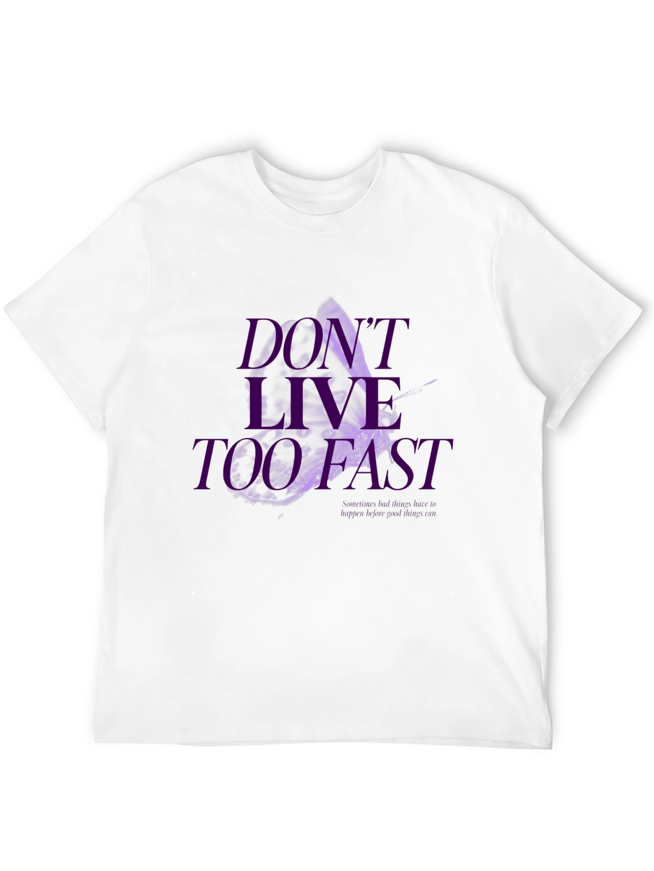 Dont Live Too Fast Graphic Tee - Black