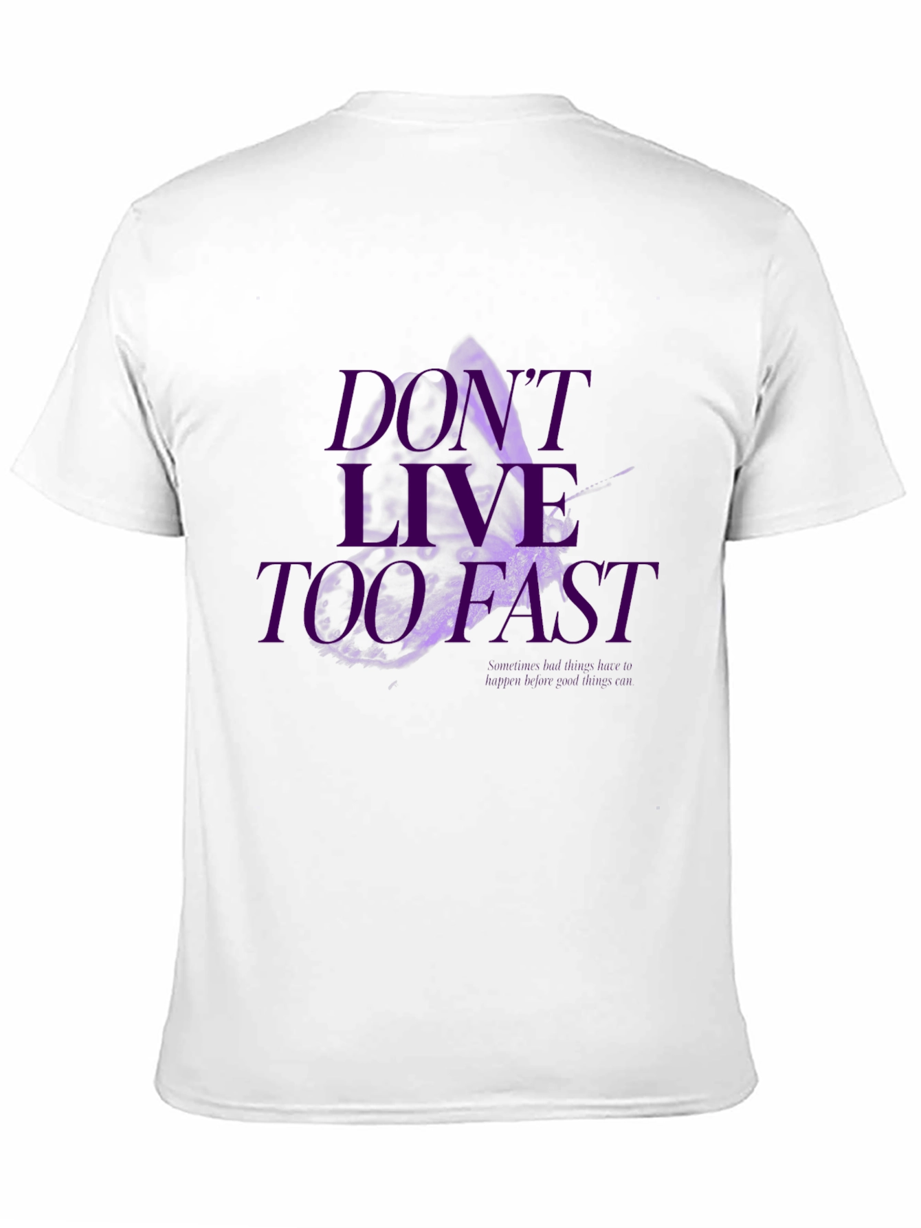 Dont Live Too Fast Graphic Tee - Black