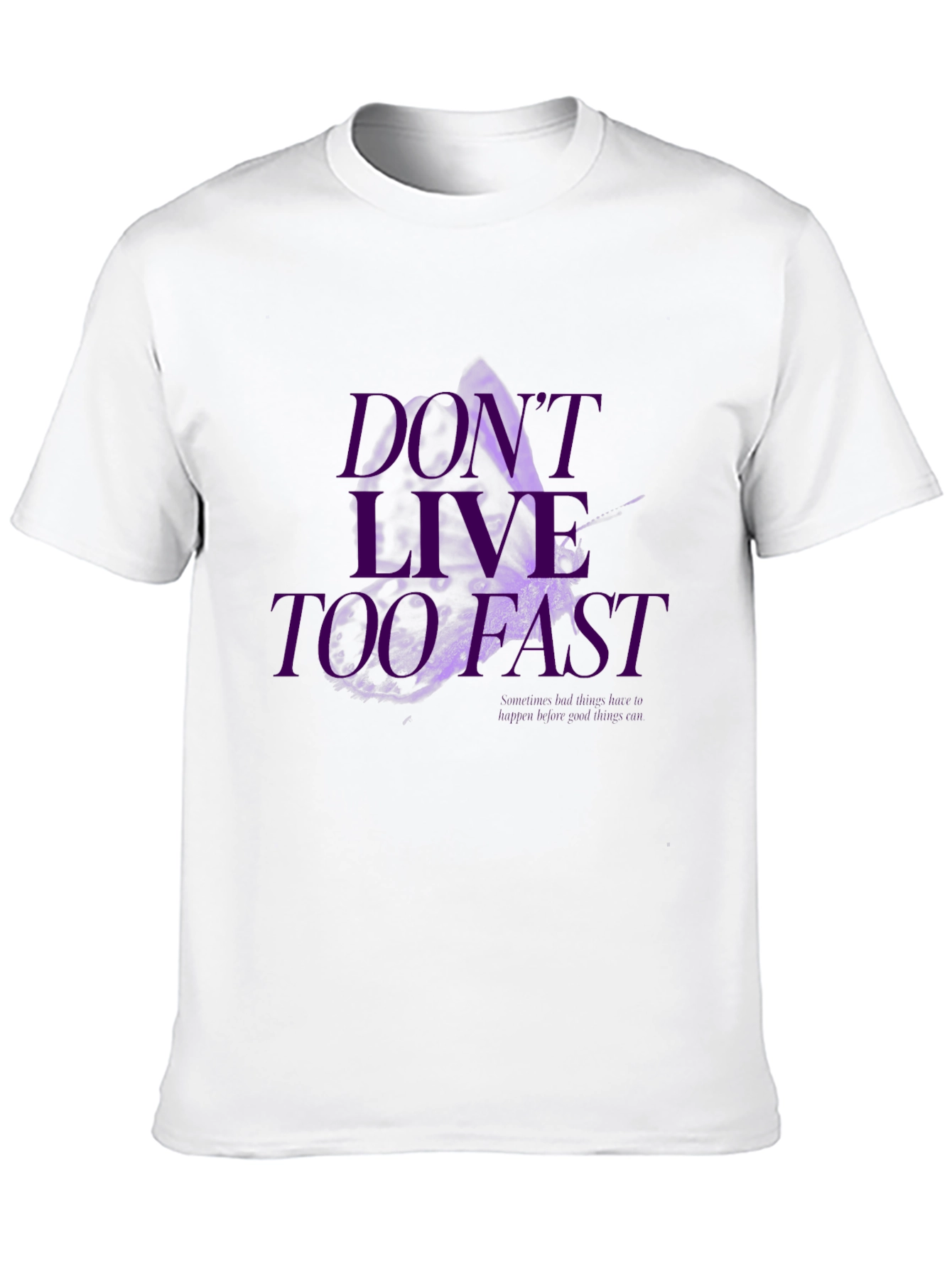 Dont Live Too Fast Graphic Tee - Black