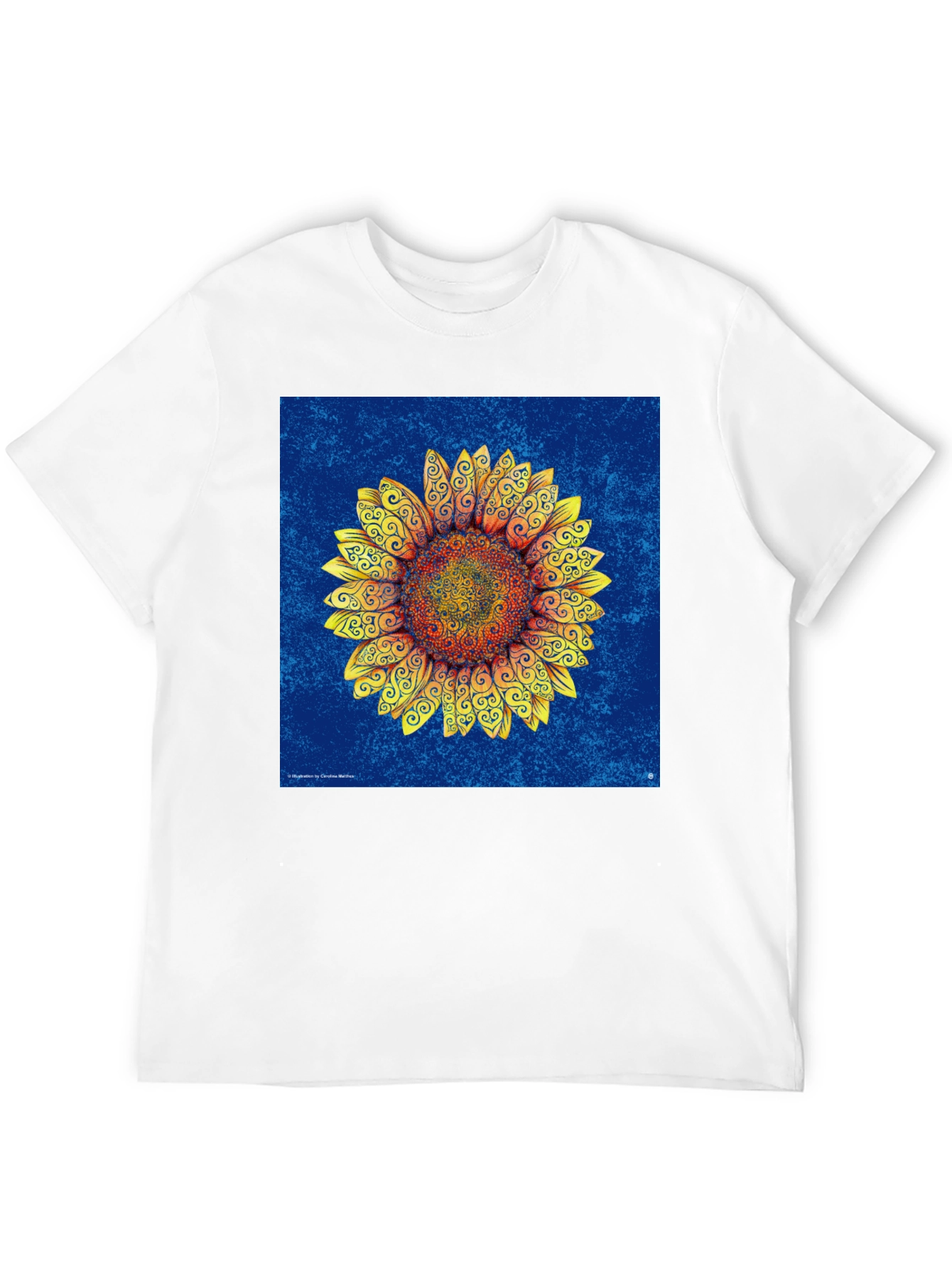 Sunflower Art Print T-Shirt