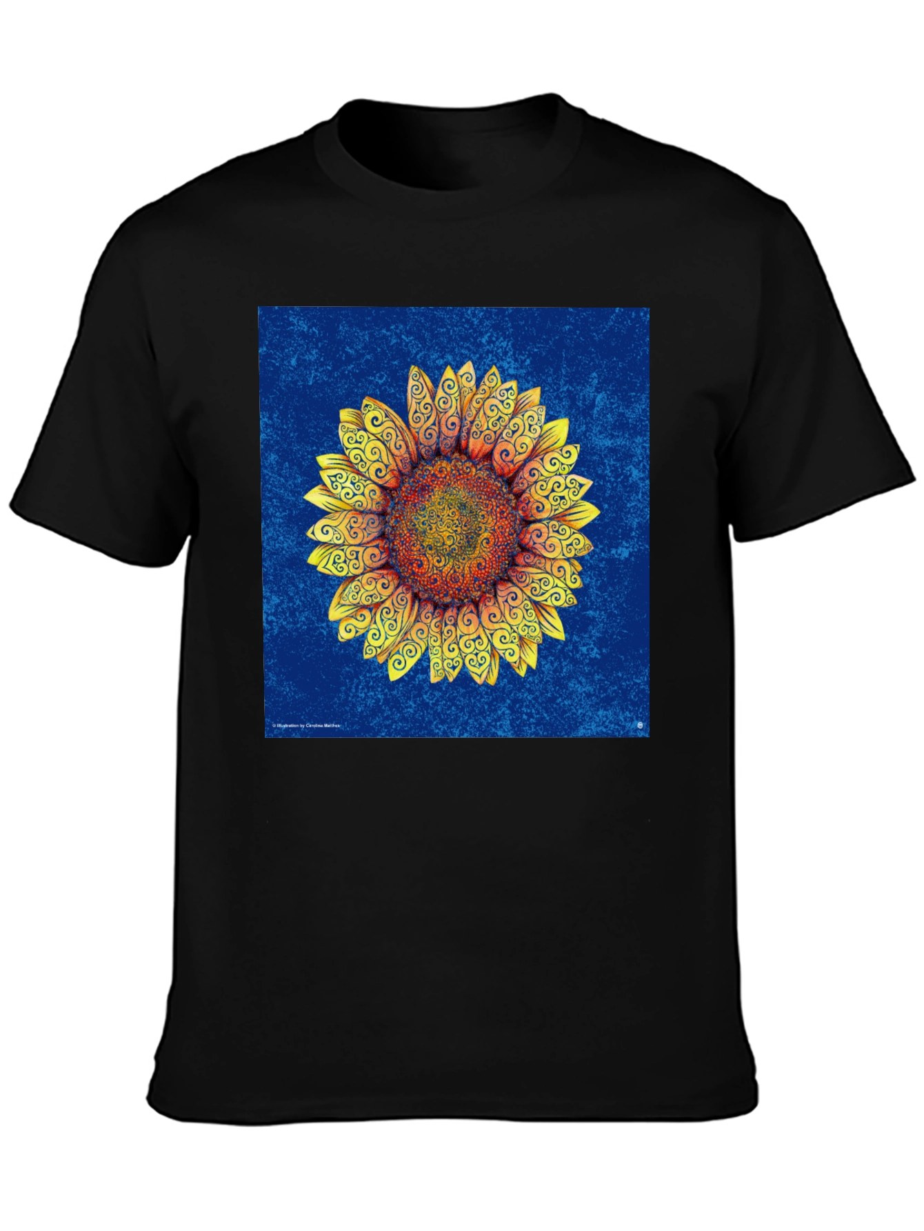 Sunflower Art Print T-Shirt