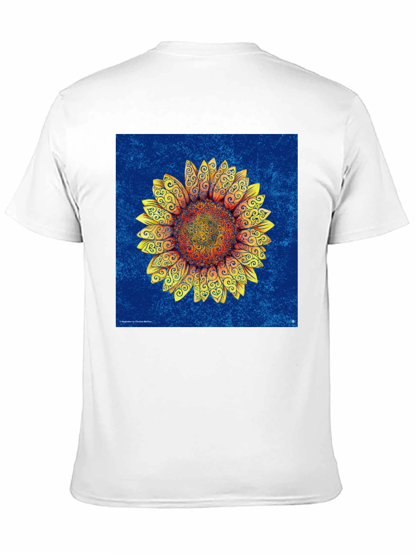 Sunflower Art Print T-Shirt