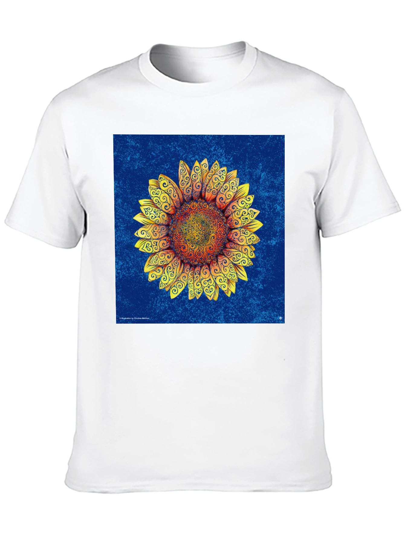 Sunflower Art Print T-Shirt