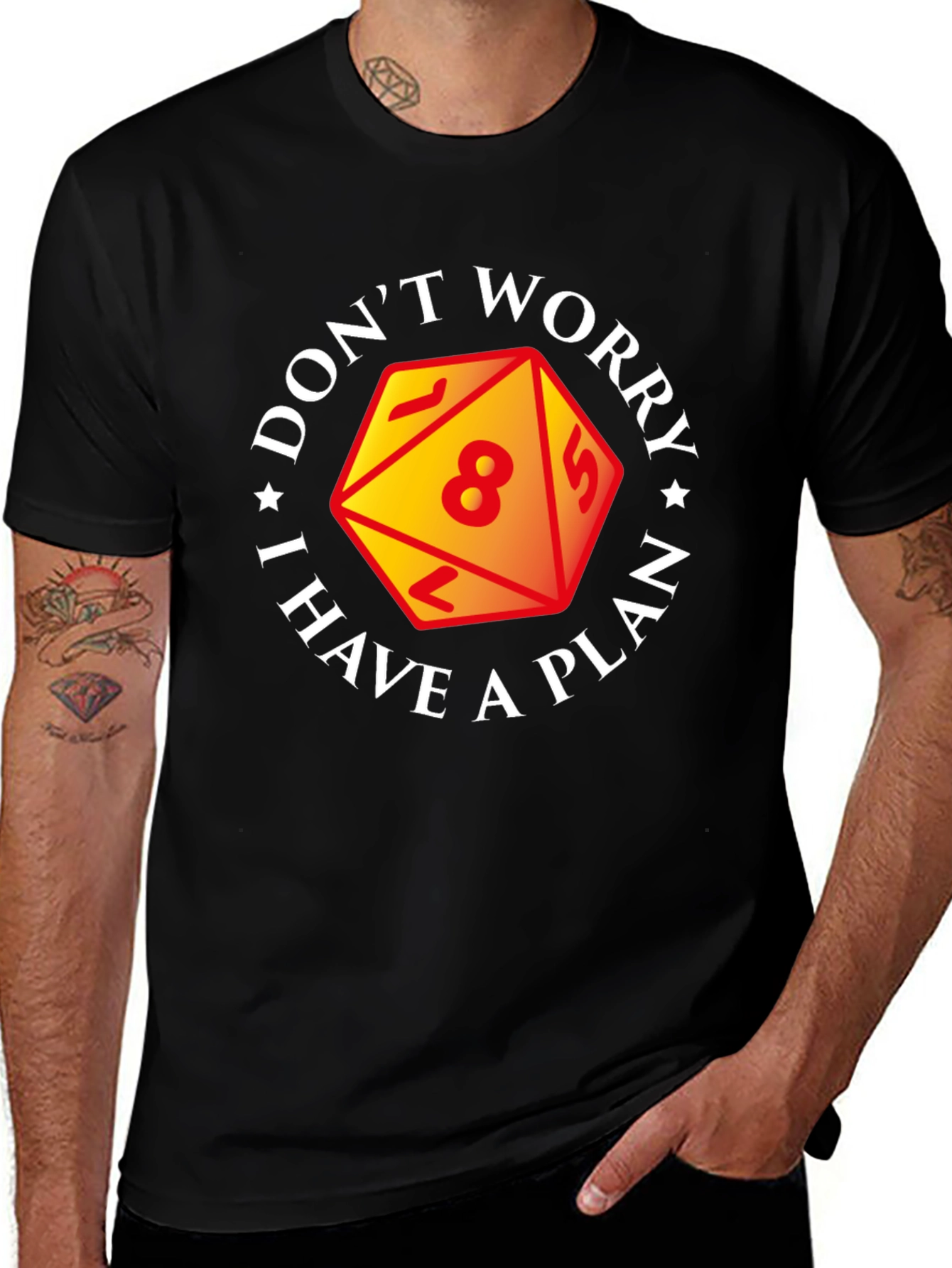 Dont Worry I Have a Plan D&D T-Shirt