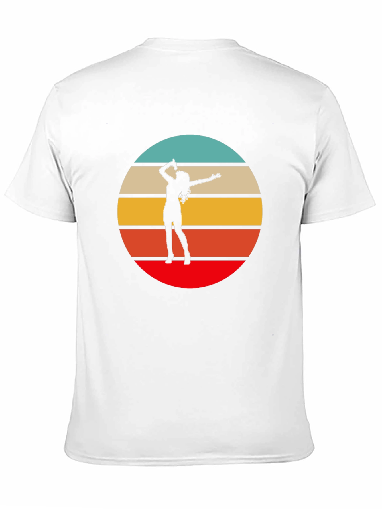 Retro Sunset Singer Graphic Tee - Black