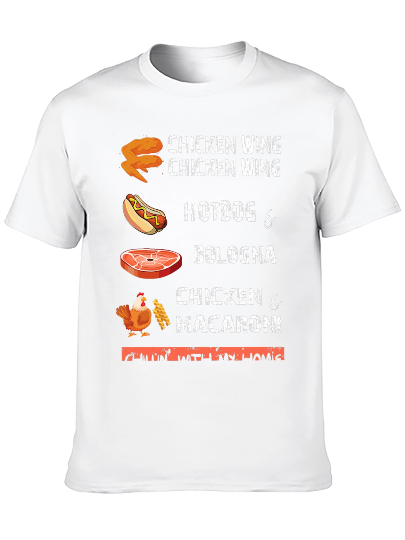 Chicken Wing Hotdog & Bologna T-Shirt