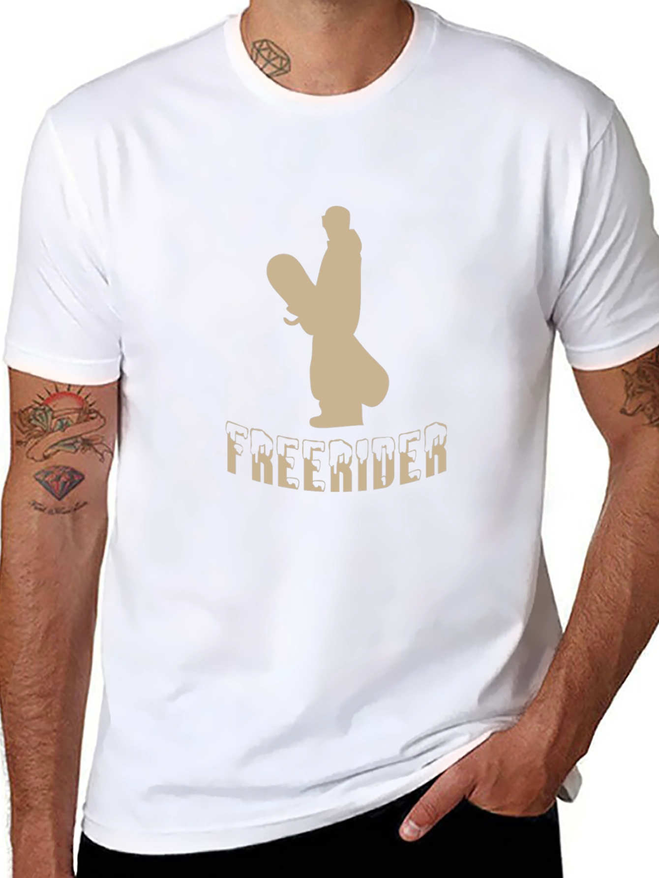 Freerider Snowboarder Graphic T-Shirt