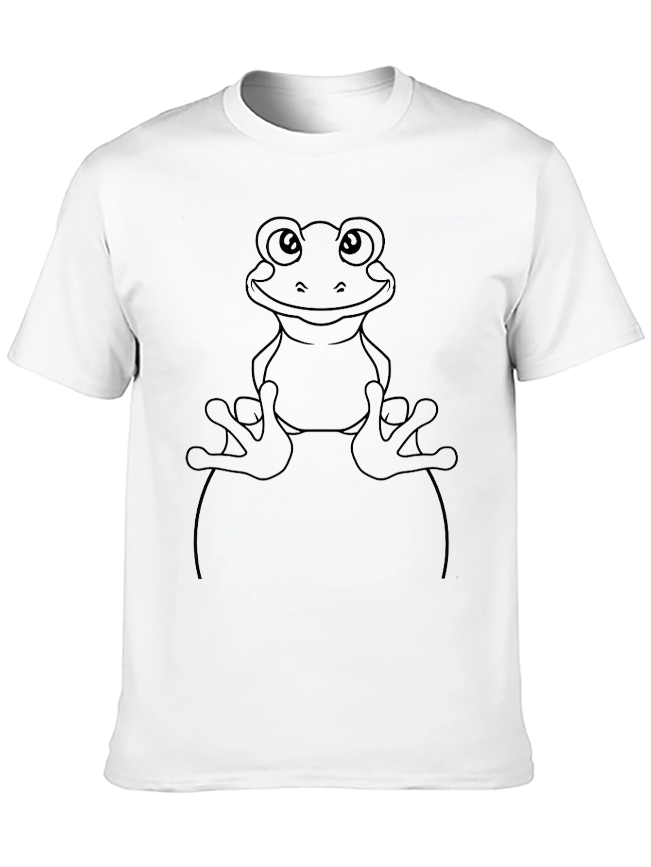 Frog Graphic Tee - Relaxed Fit Black T-Shirt