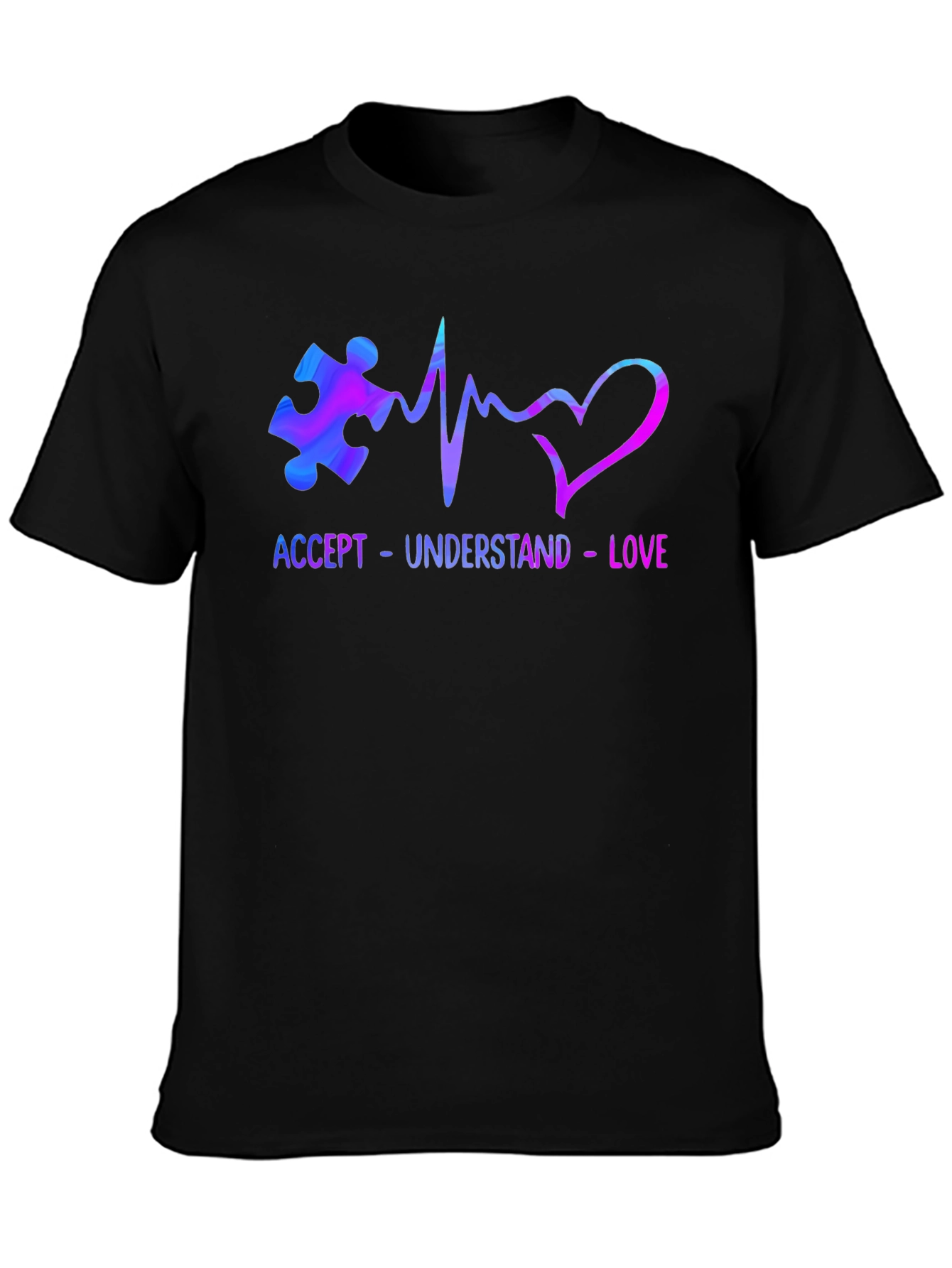 Accept Understand Love Autism Awareness T-Shirt