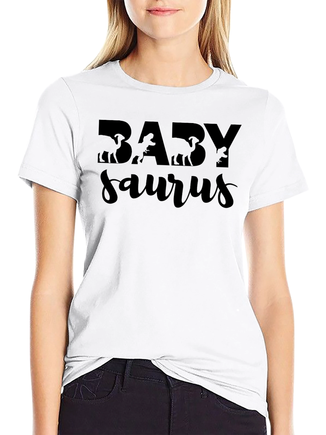 Baby Saurus Black Graphic Tee
