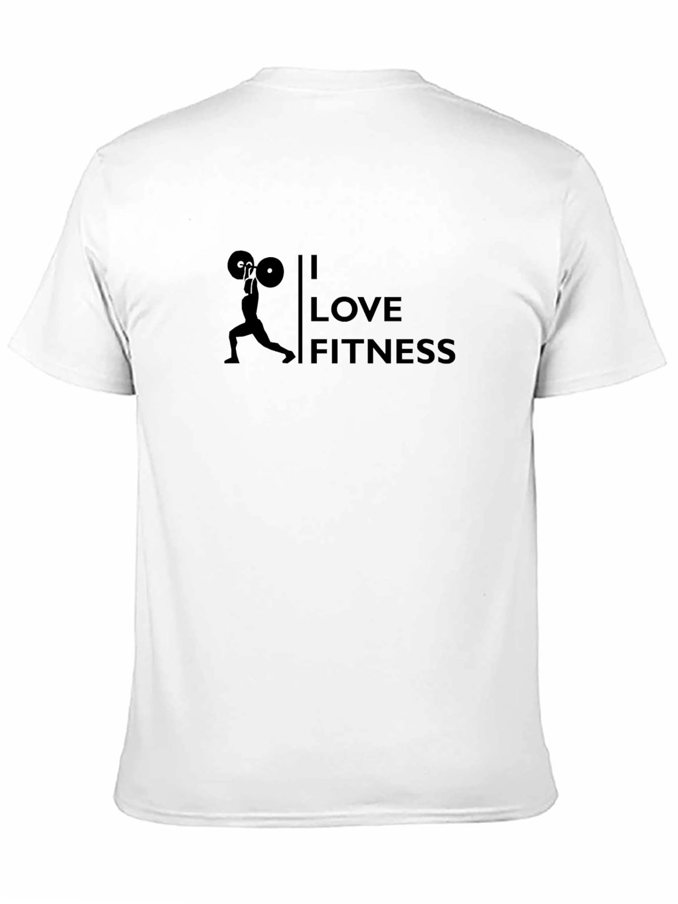 I Love Fitness Graphic T-Shirt - Black