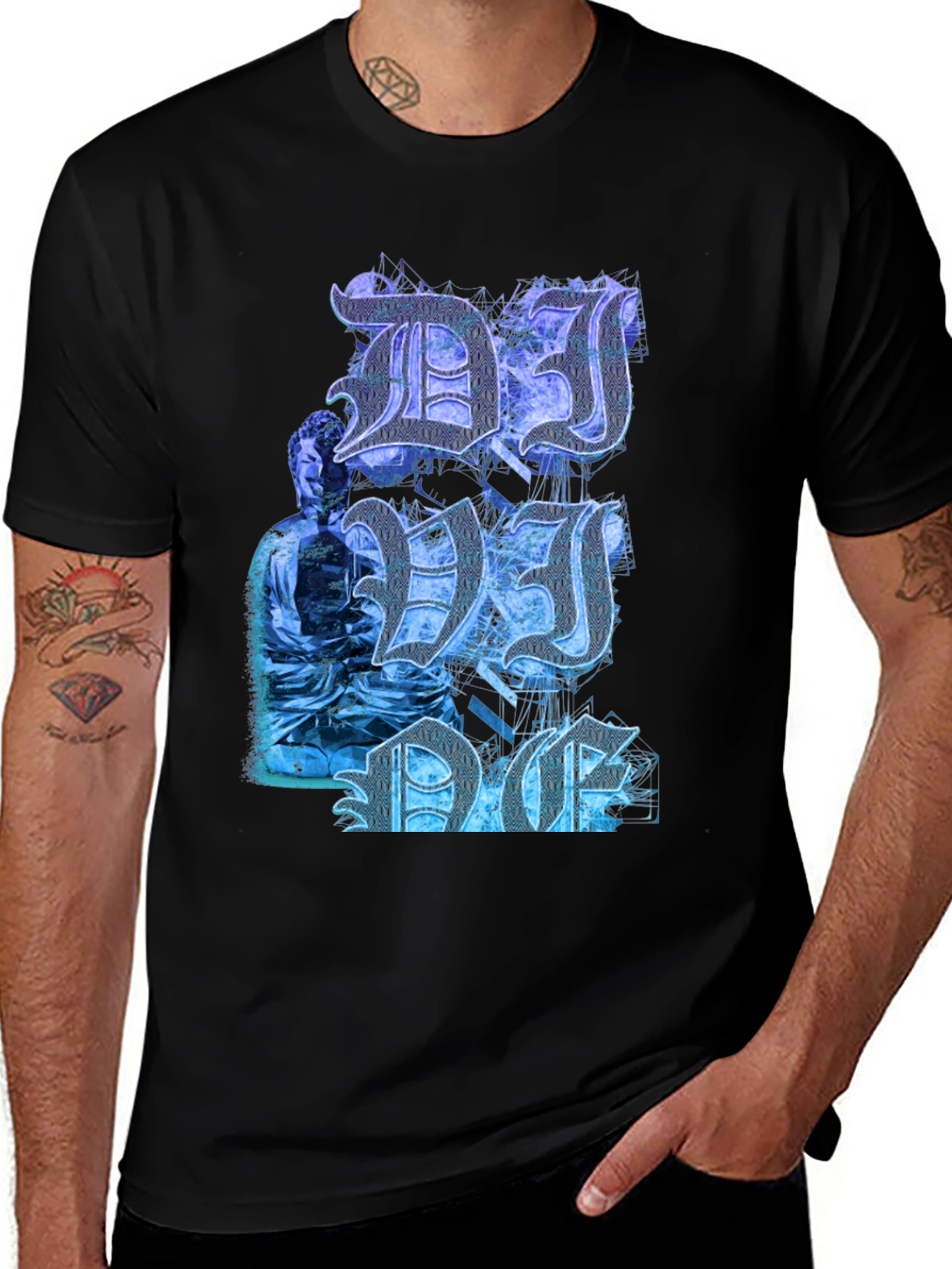 DJ DC Graphic T-Shirt - Mens Black Tee