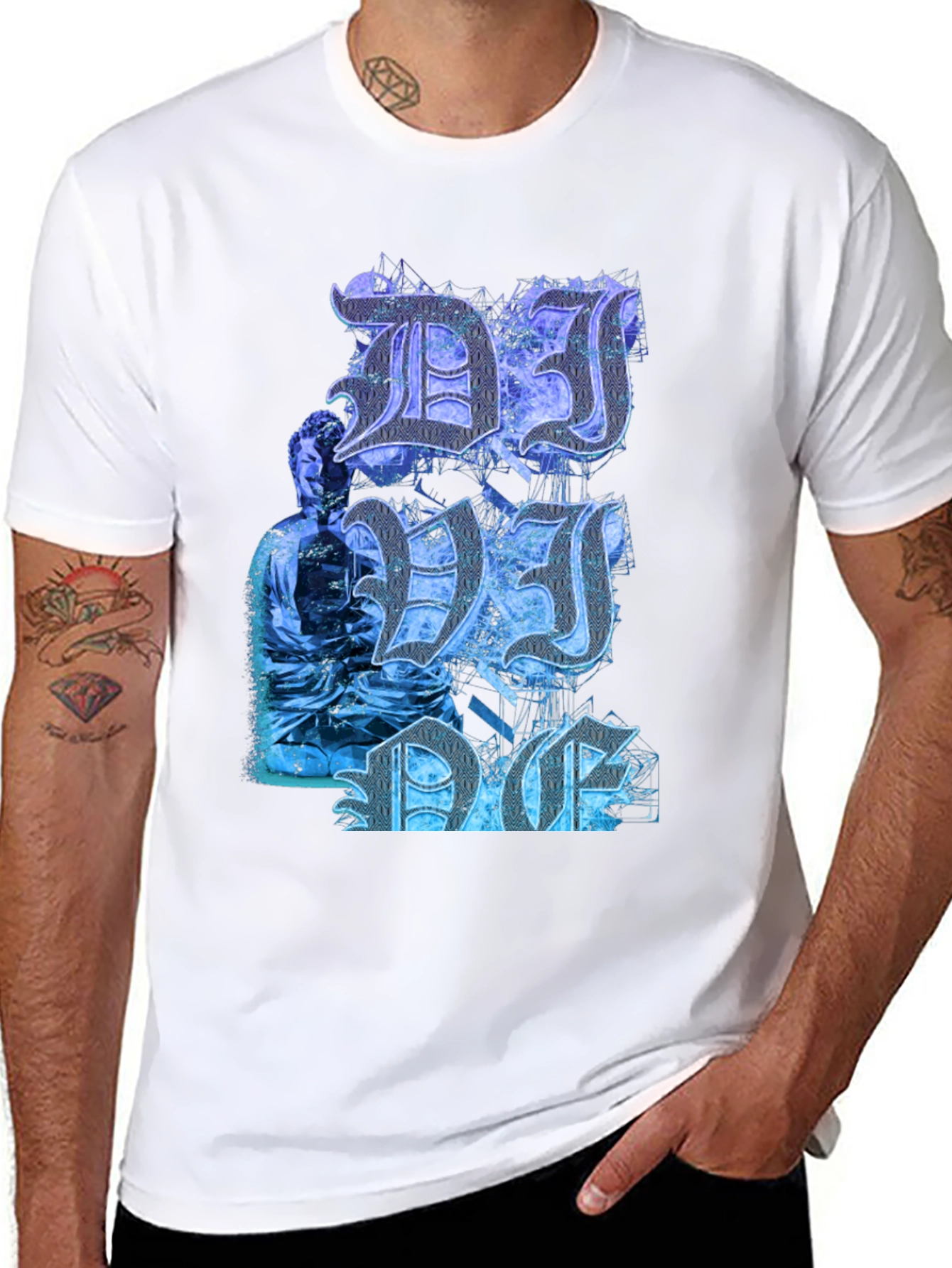 DJ DC Graphic T-Shirt - Mens Black Tee