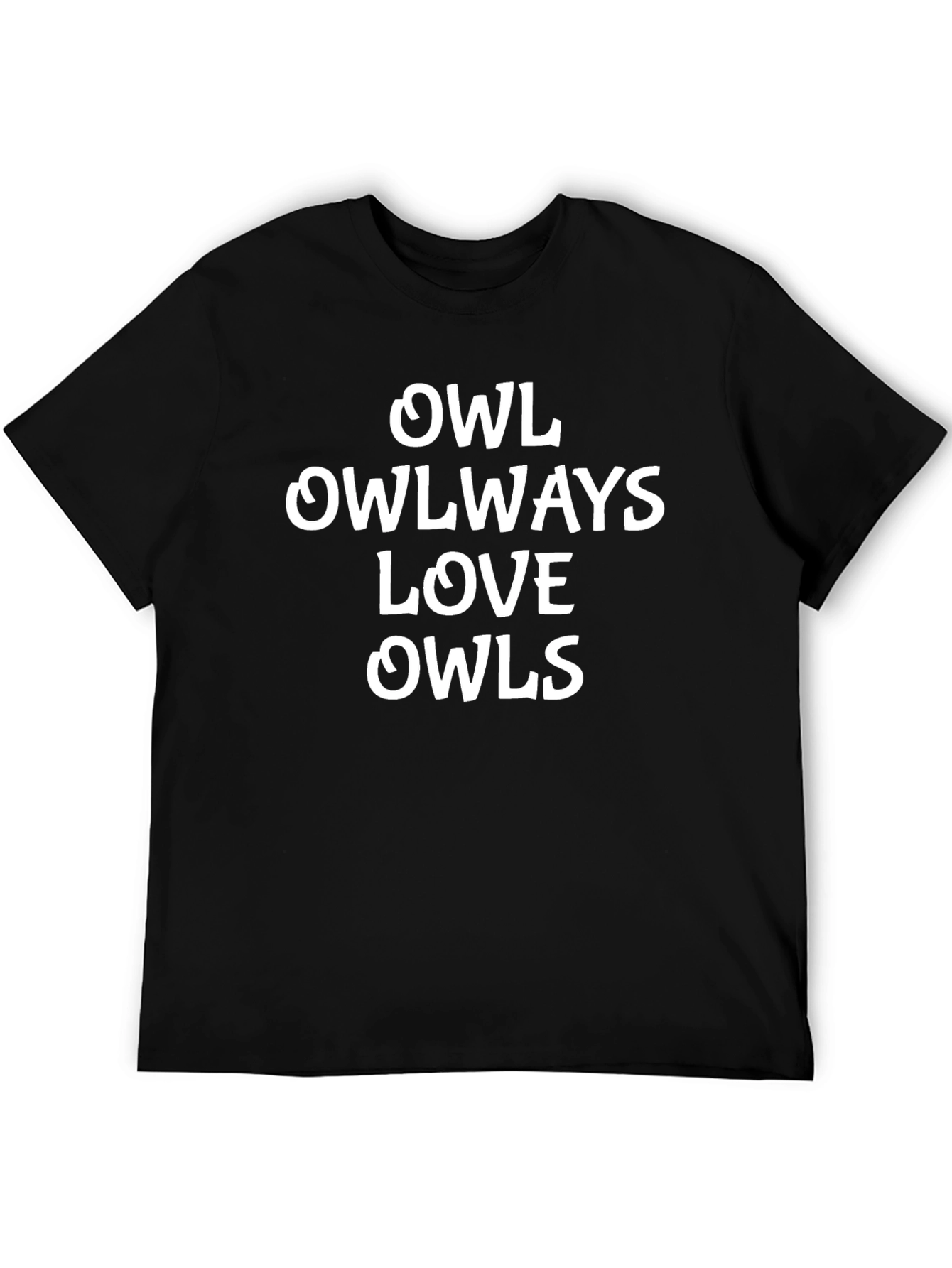 Owl Always Love Owls Graphic Tee - Black