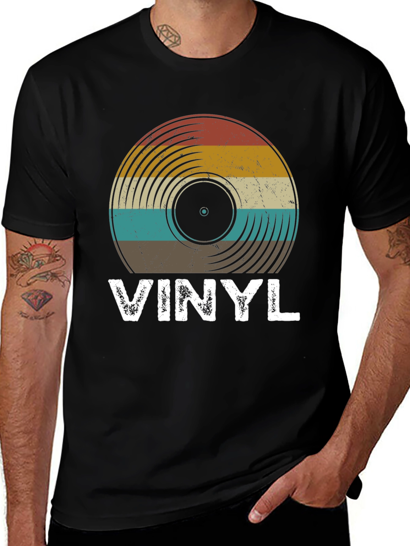 Retro Vinyl Record T-Shirt