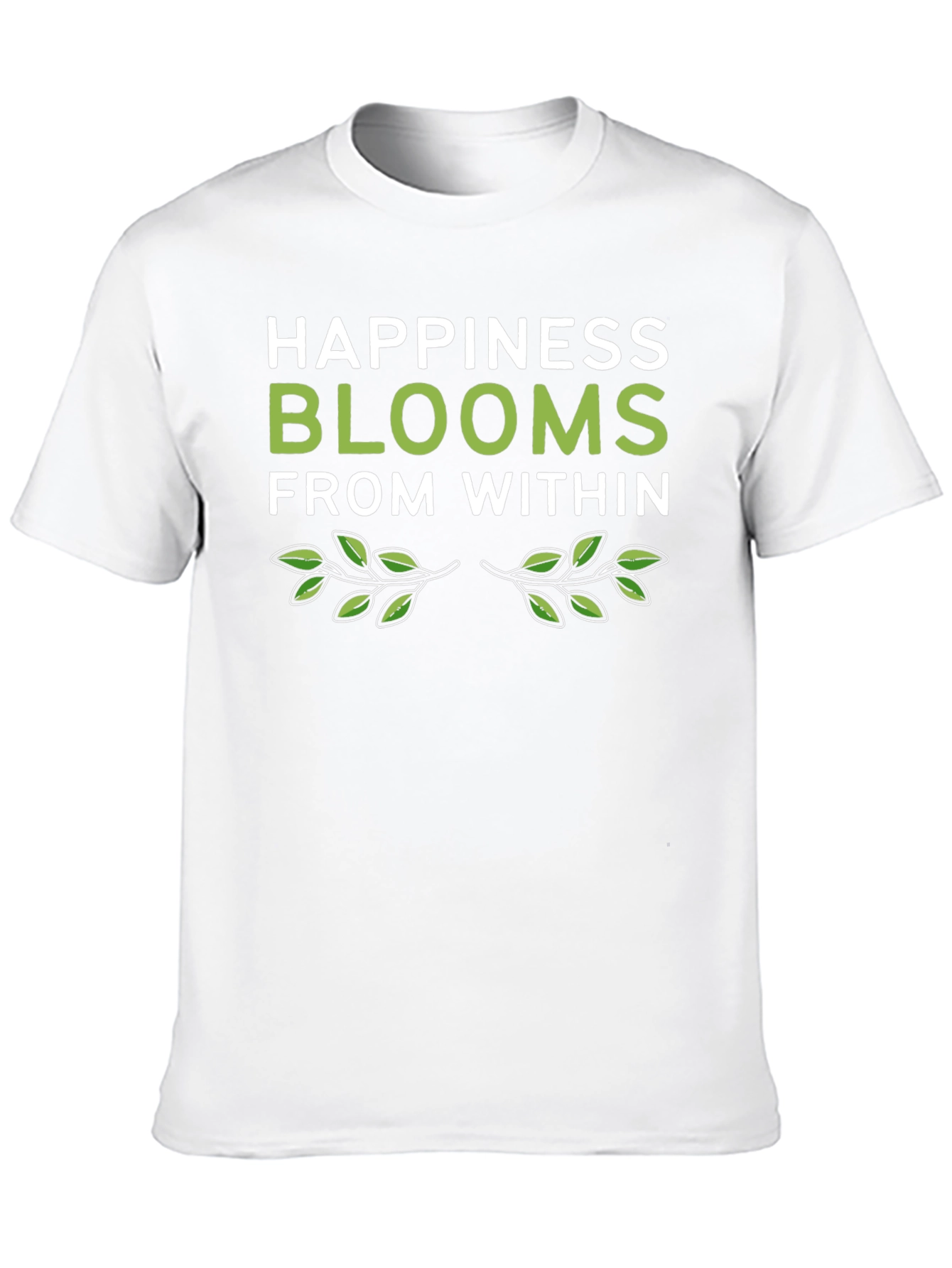 Happiness Blooms Black Graphic Tee