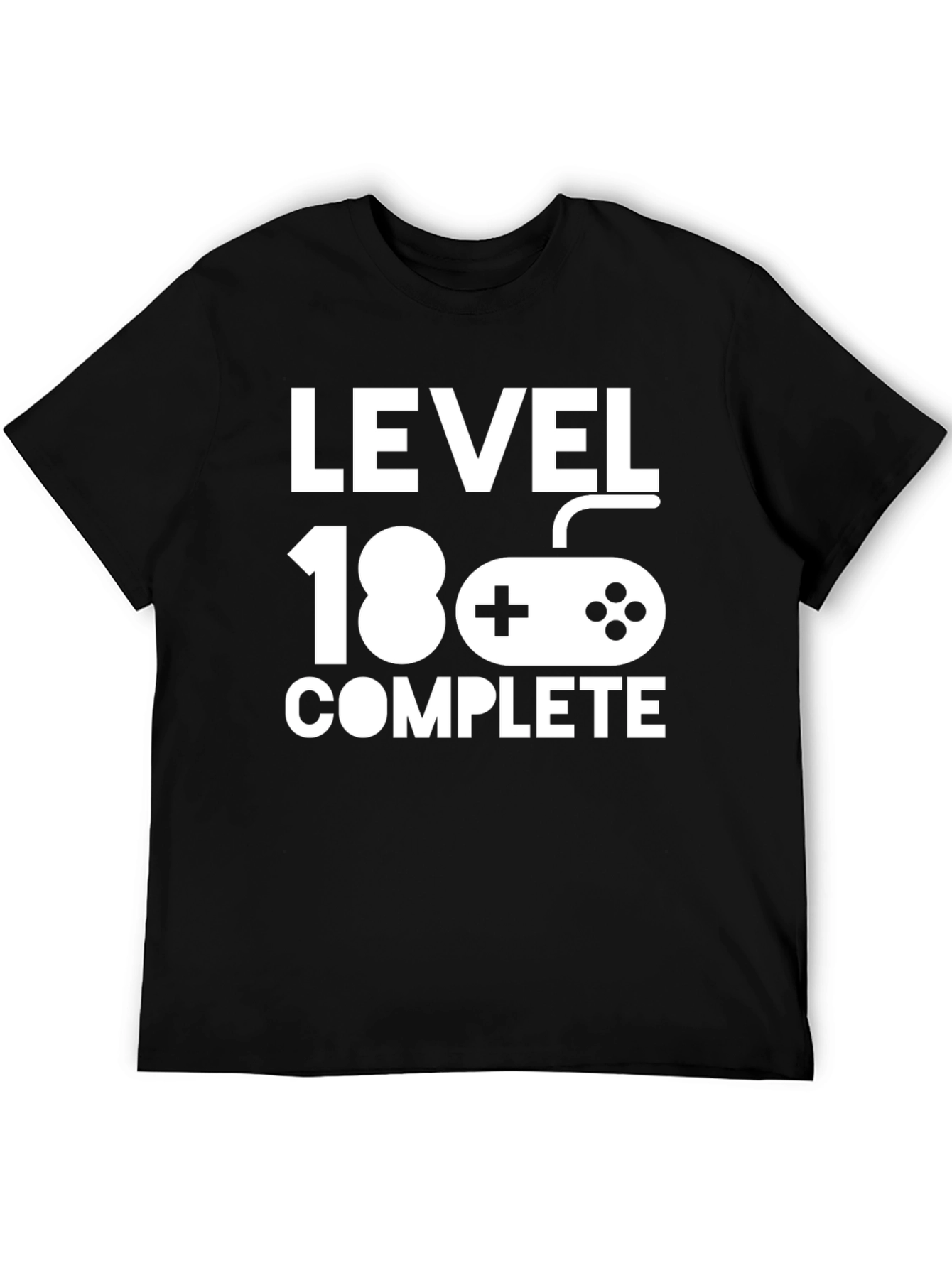 Level 18 Complete Black Graphic T-Shirt