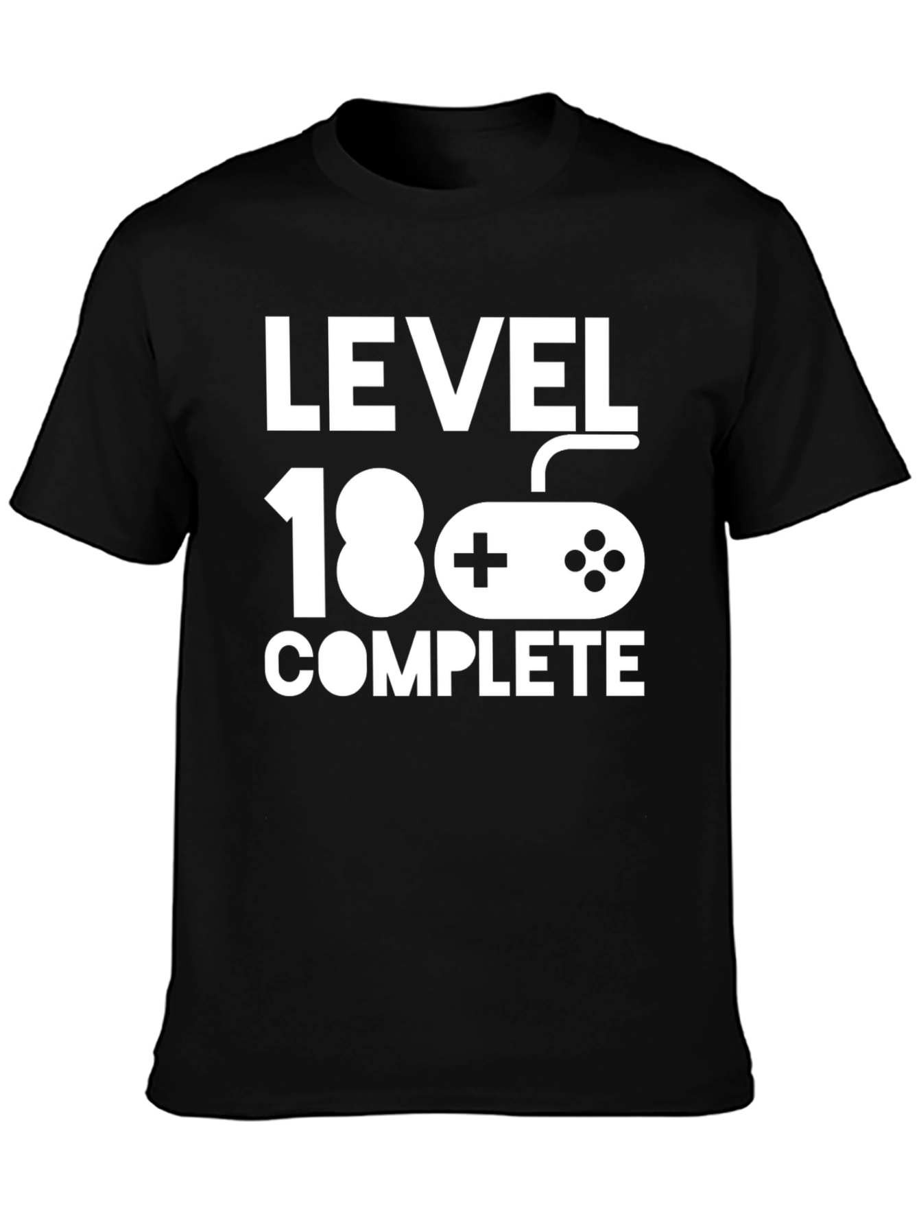 Level 18 Complete Black Graphic T-Shirt