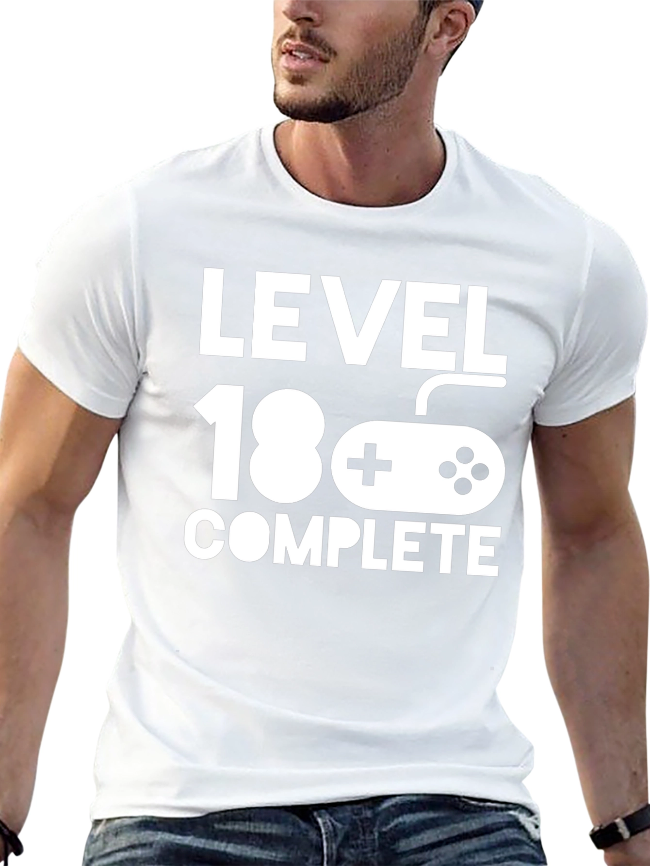 Level 18 Complete Black Graphic T-Shirt