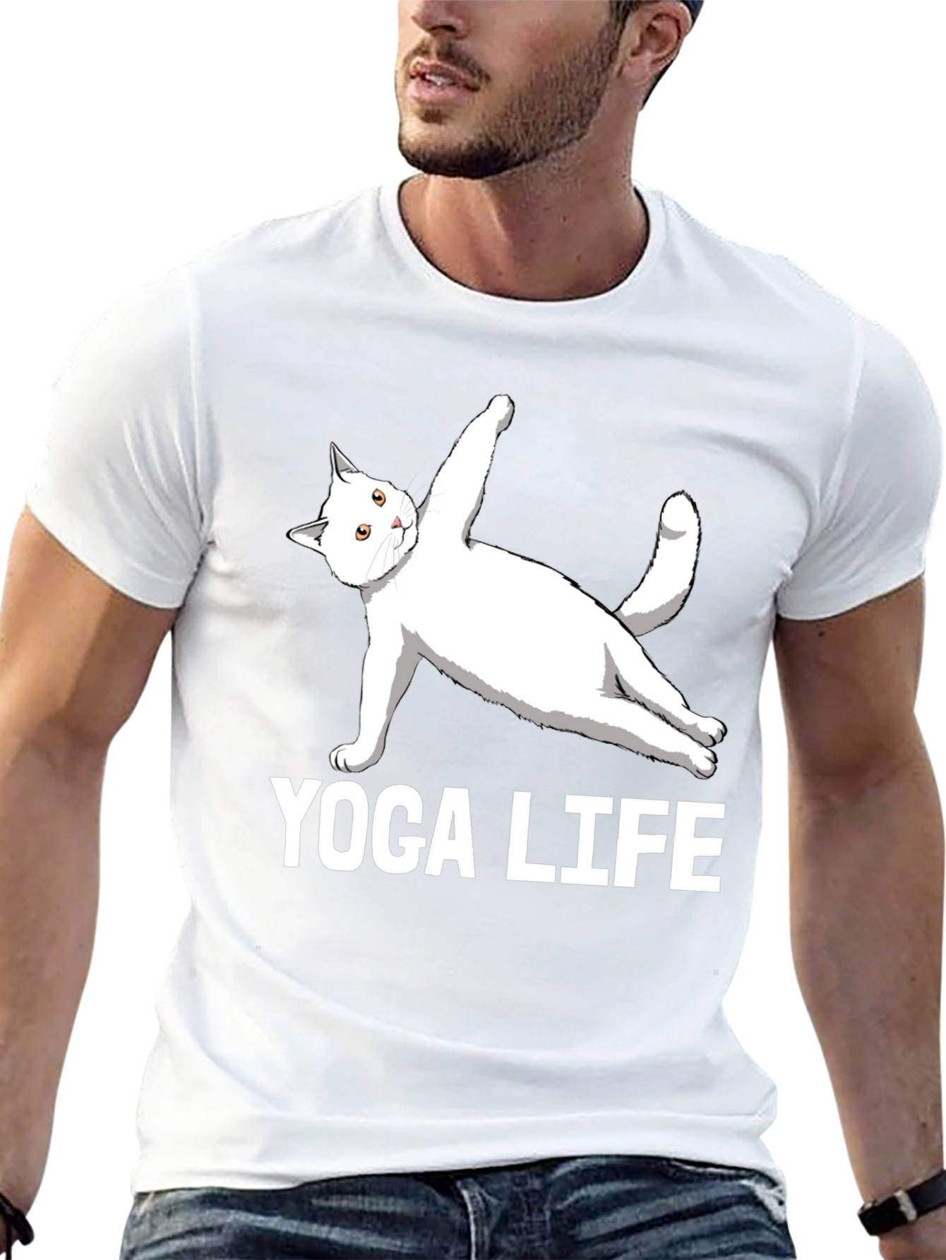 Yoga Life Cat T-Shirt