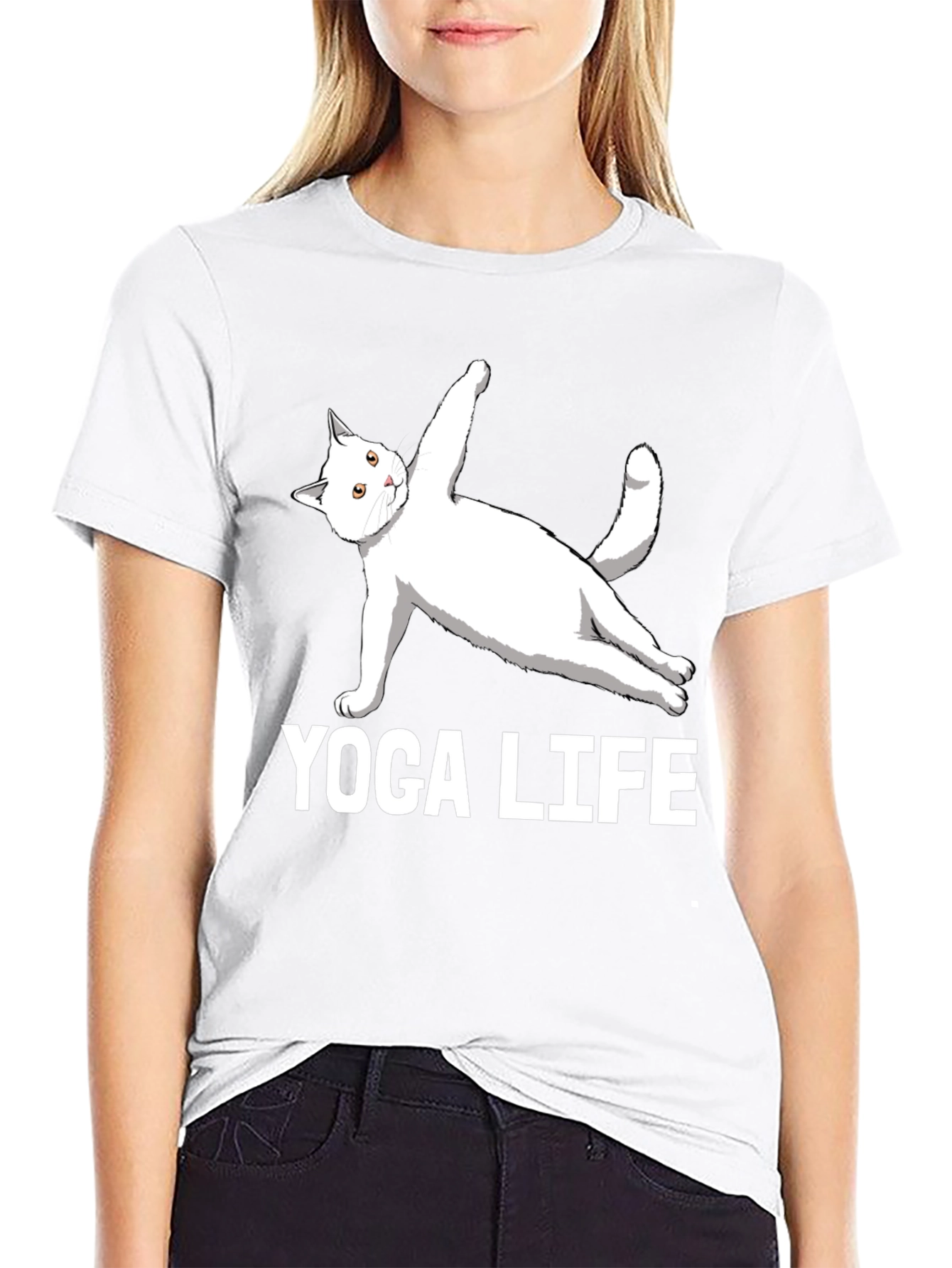 Yoga Life Cat T-Shirt