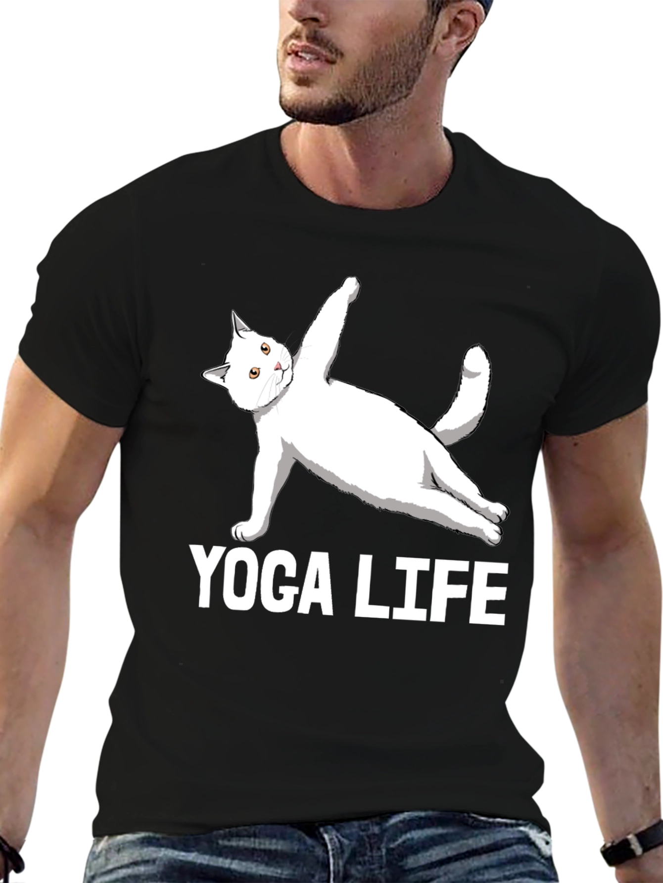 Yoga Life Cat T-Shirt