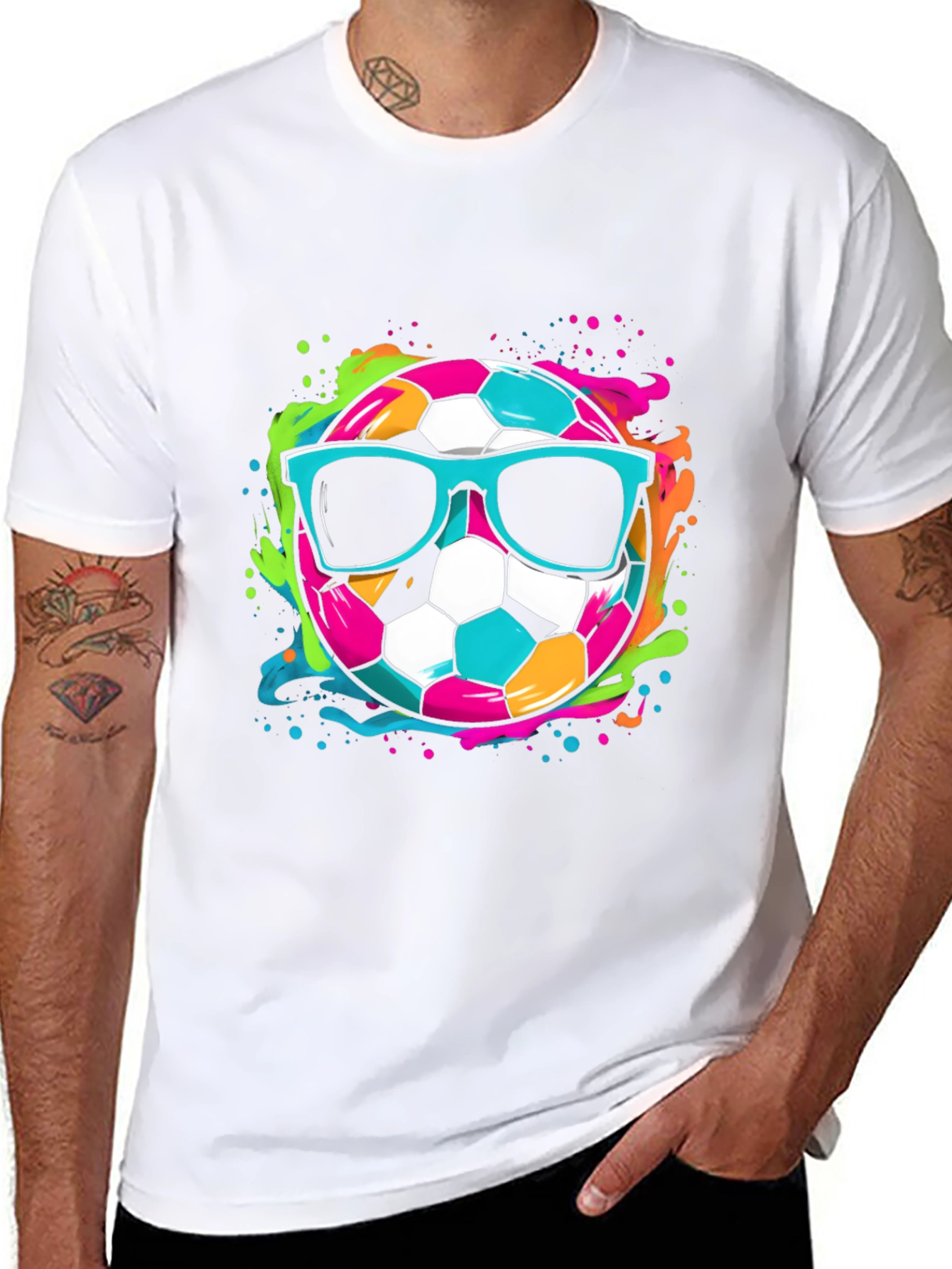 Cool Soccer Ball Graphic Tee