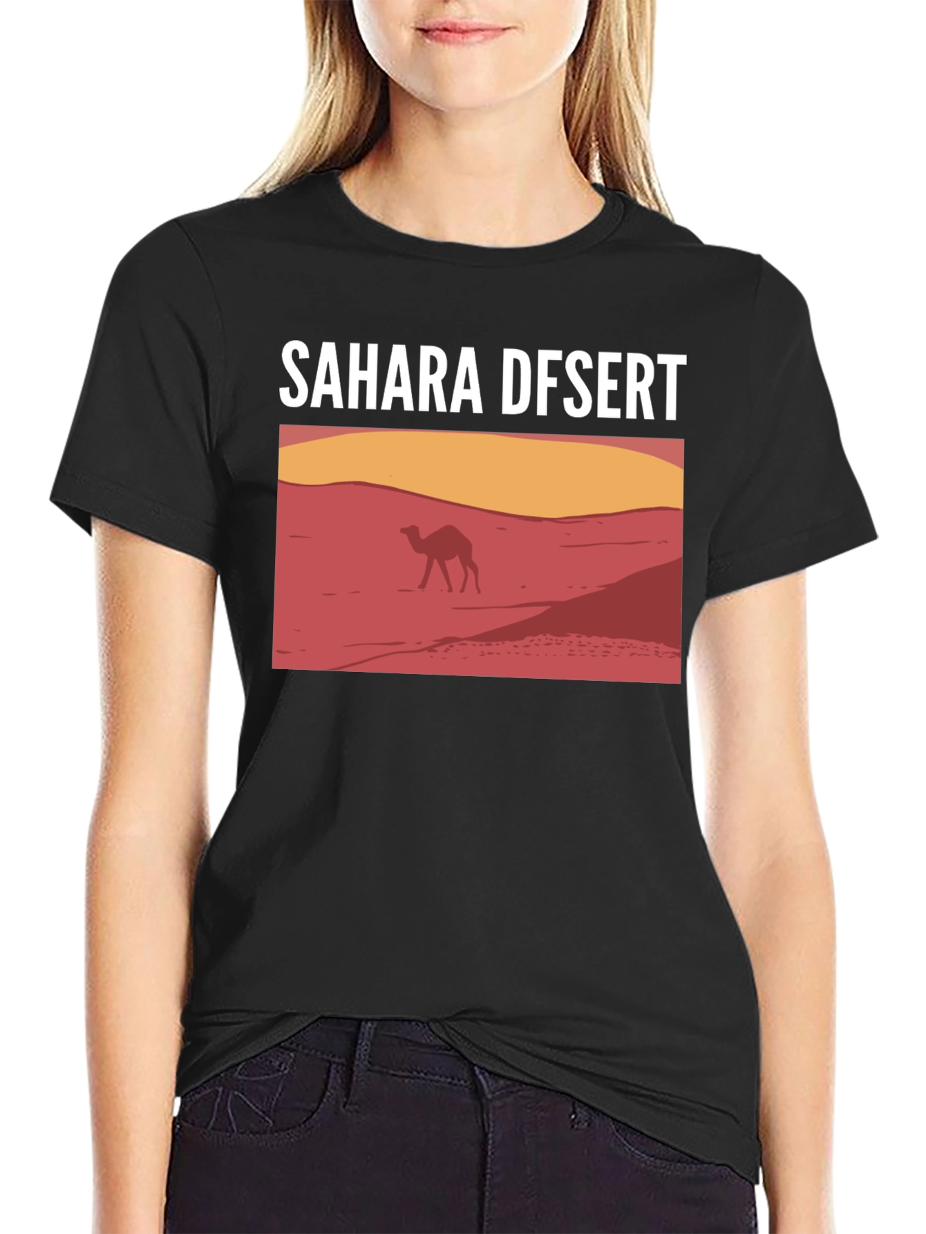 Sahara Desert Camel Graphic T-Shirt