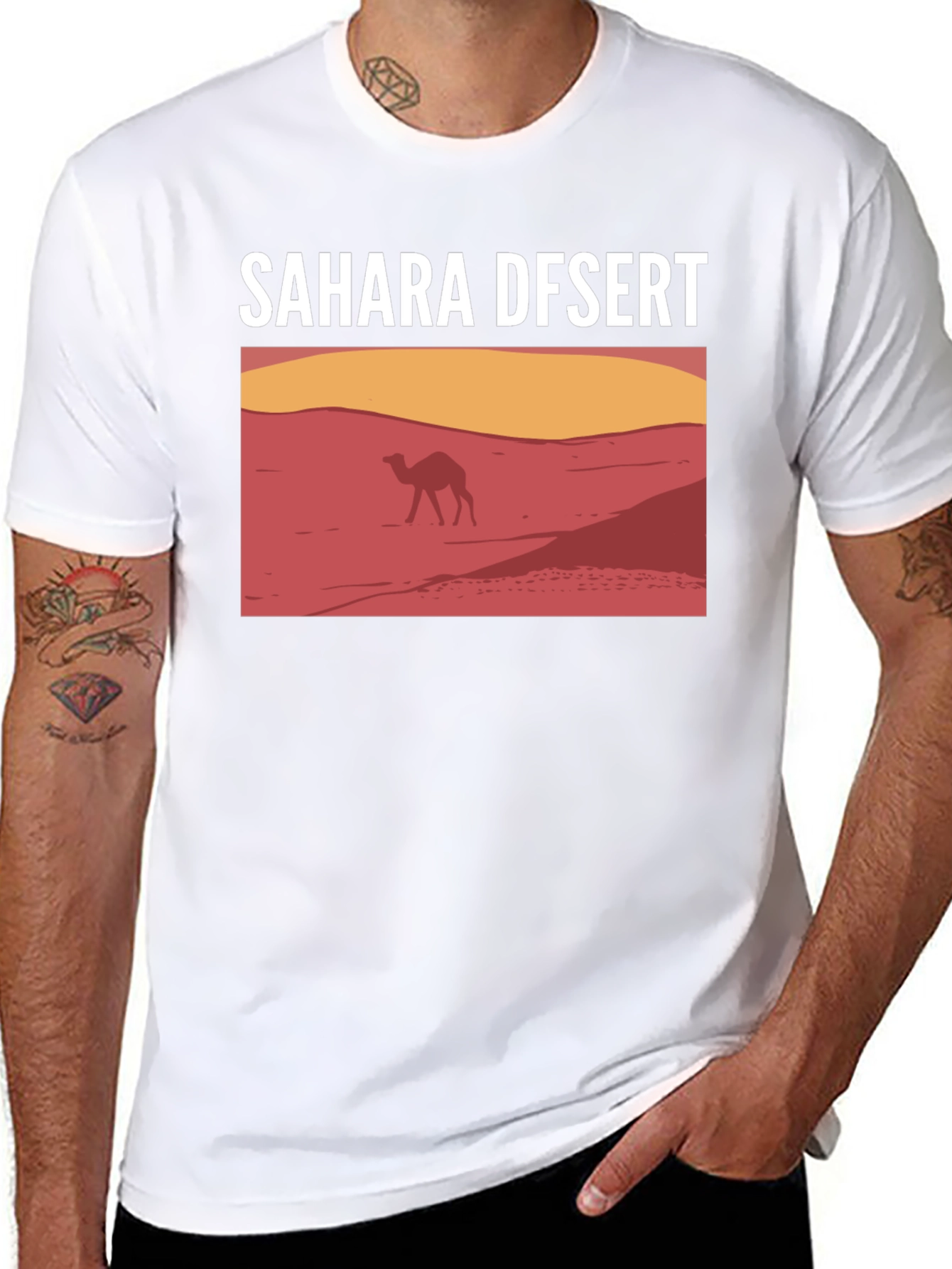 Sahara Desert Camel Graphic T-Shirt
