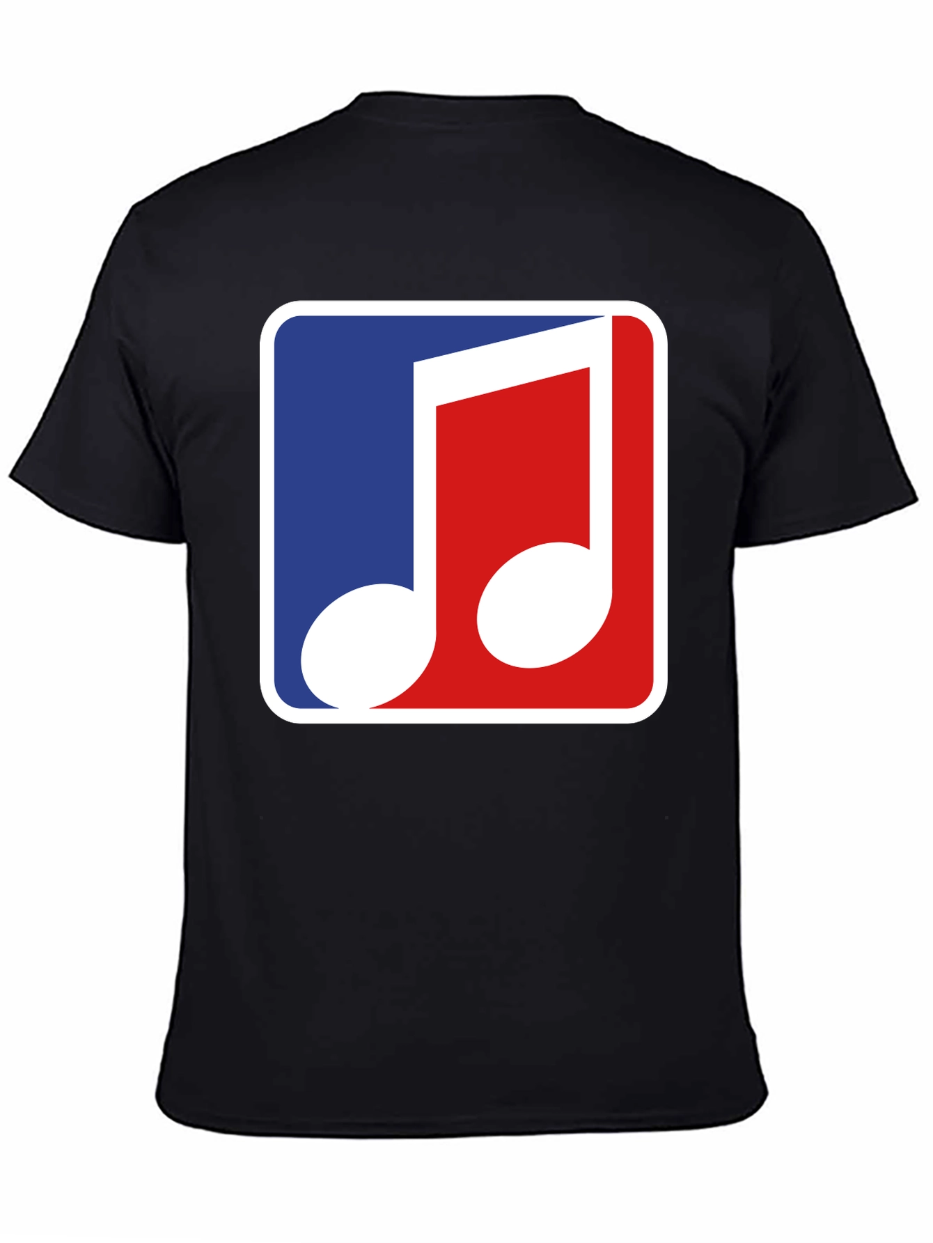 Musical Note T-Shirt - Blue & Red Design