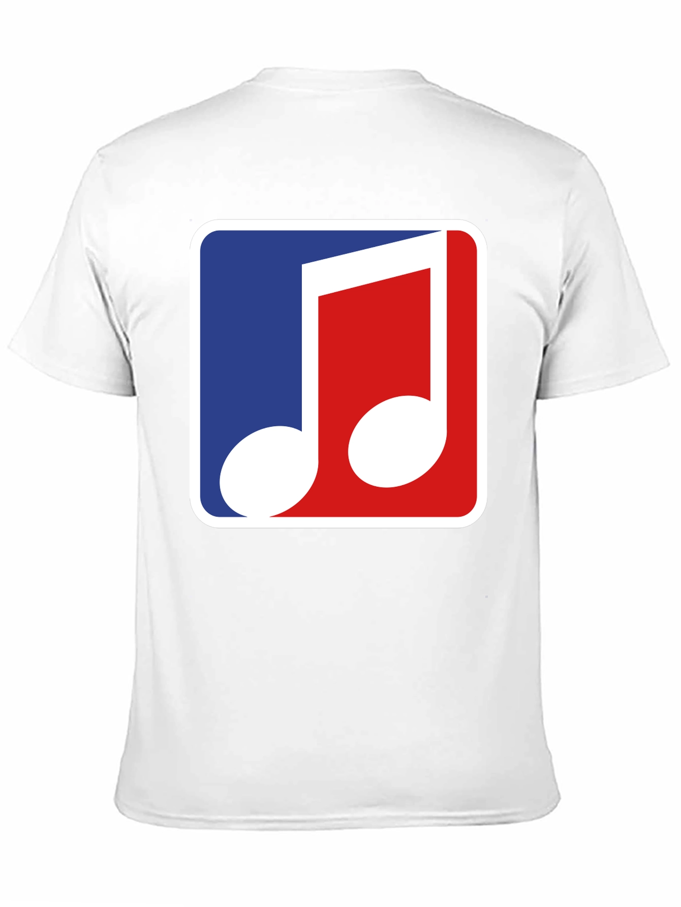 Musical Note T-Shirt - Blue & Red Design