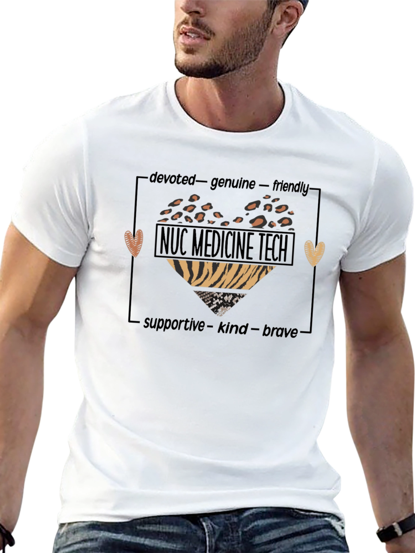 NUC Medicine Tech T-Shirt - Heart Design